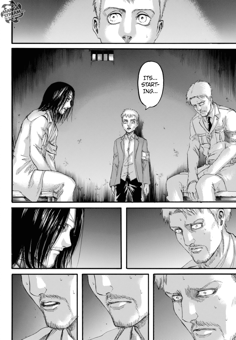 Attack on Titan manga, chapter 99, page 17 of 46