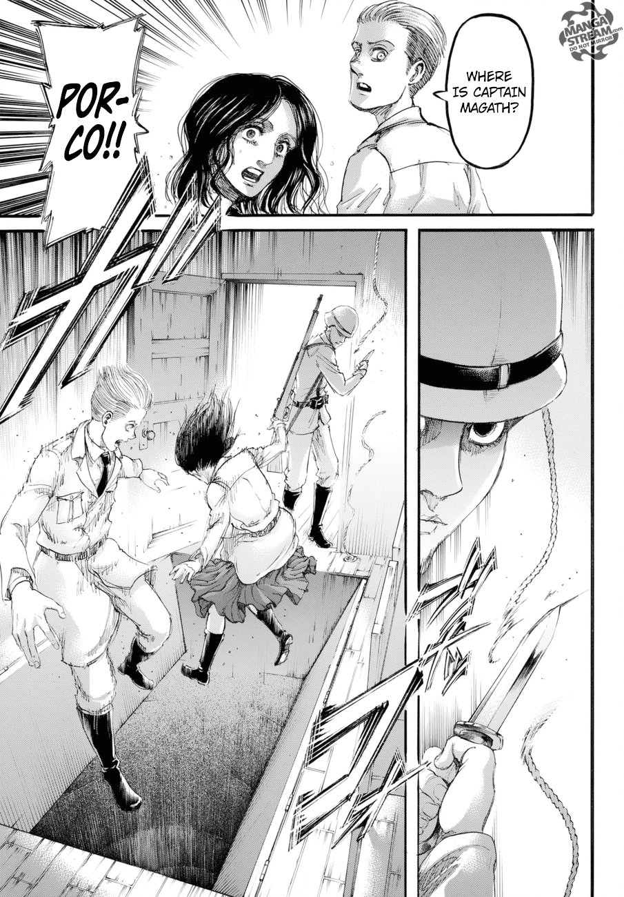 Attack on Titan manga, chapter 99, page 32 of 46