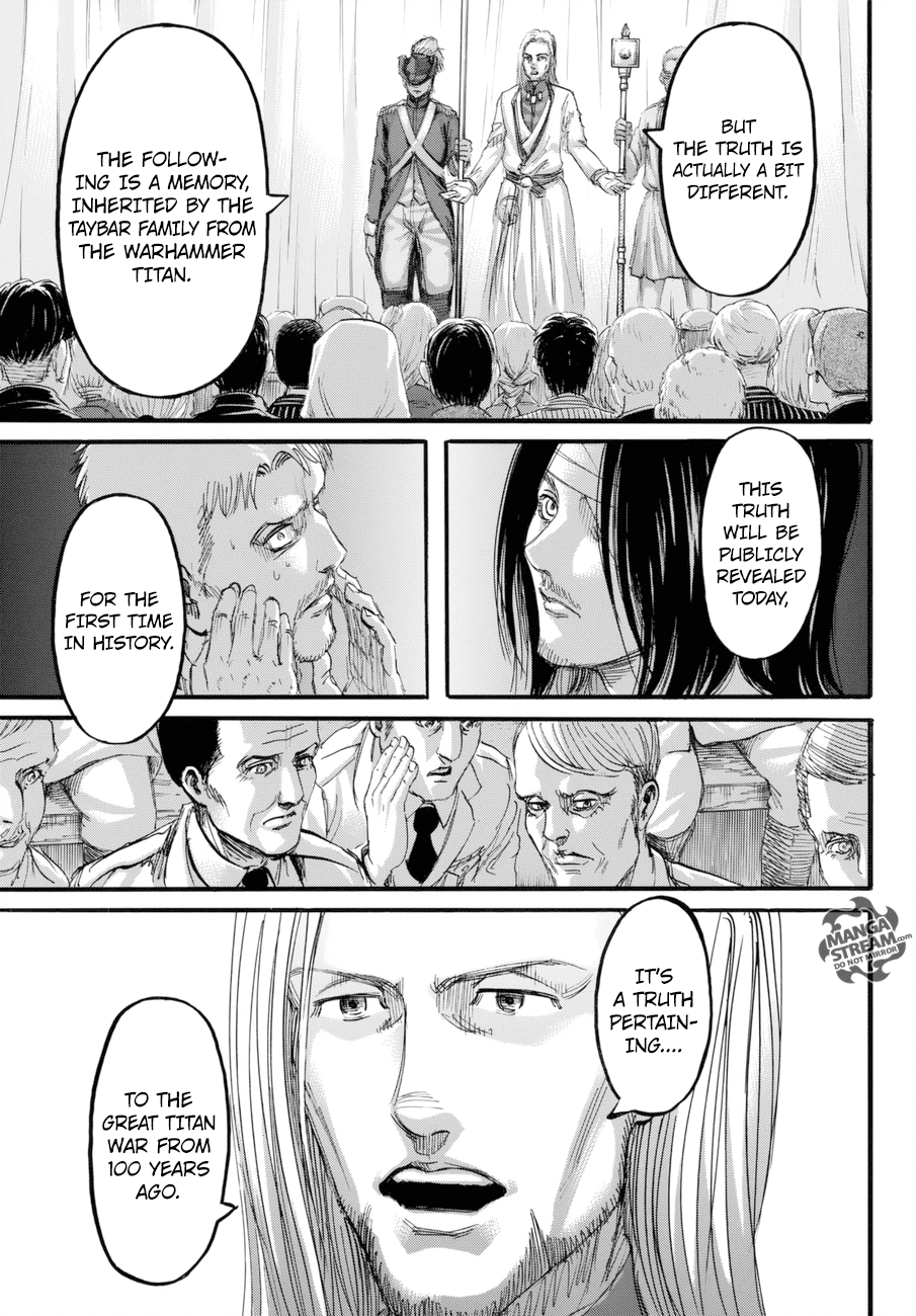 Attack on Titan manga, chapter 99, page 36 of 46