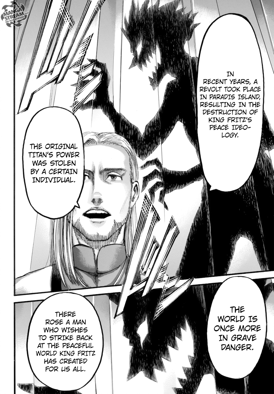 Attack on Titan manga, chapter 99, page 45 of 46