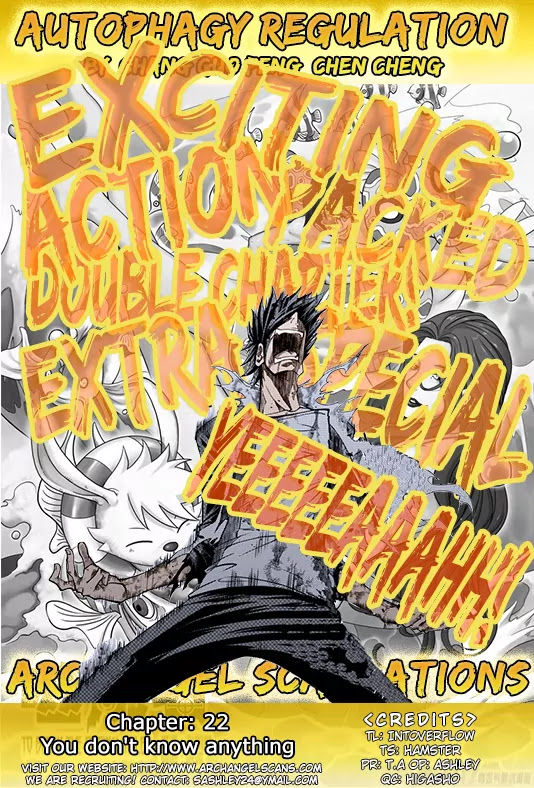 Autophagy Regulation Chapter 22 page 1 - Chapter 22: You don't know anything