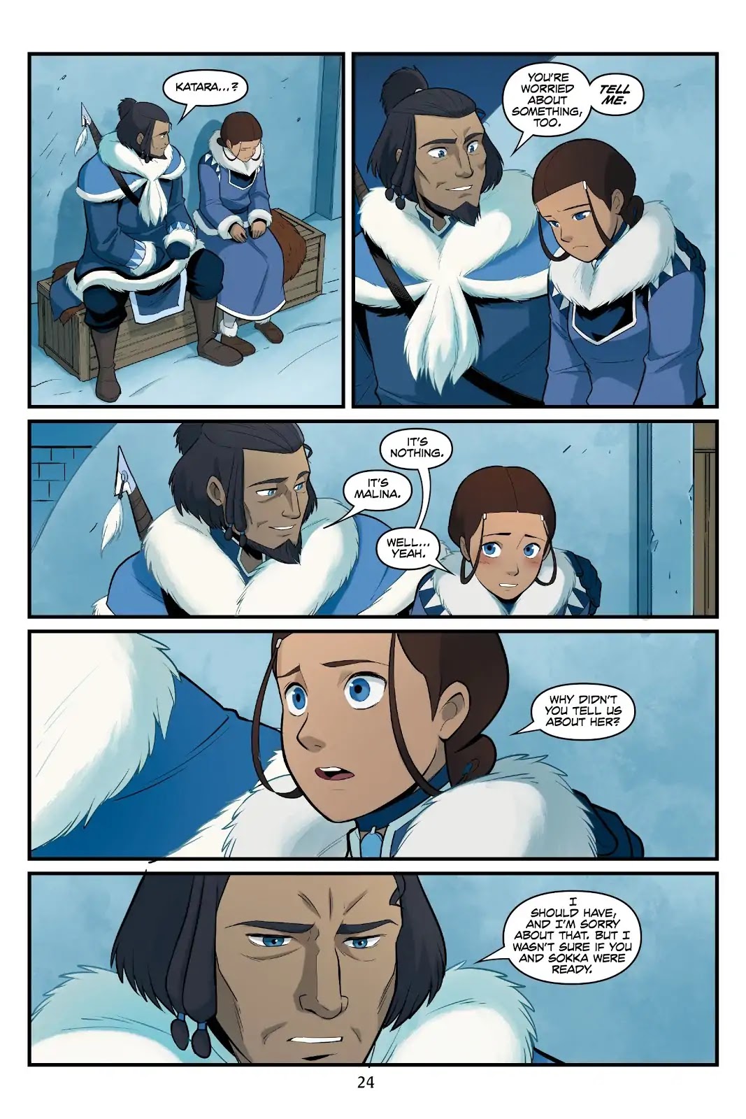 Avatar: The Last Airbender - North and South Chapter 0.5 page 25 - North and South - Part Two