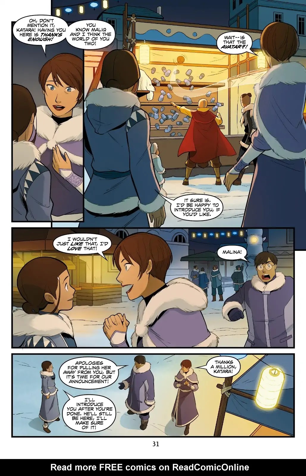 Avatar: The Last Airbender - North and South Chapter 0.5 page 32 - North and South - Part Two