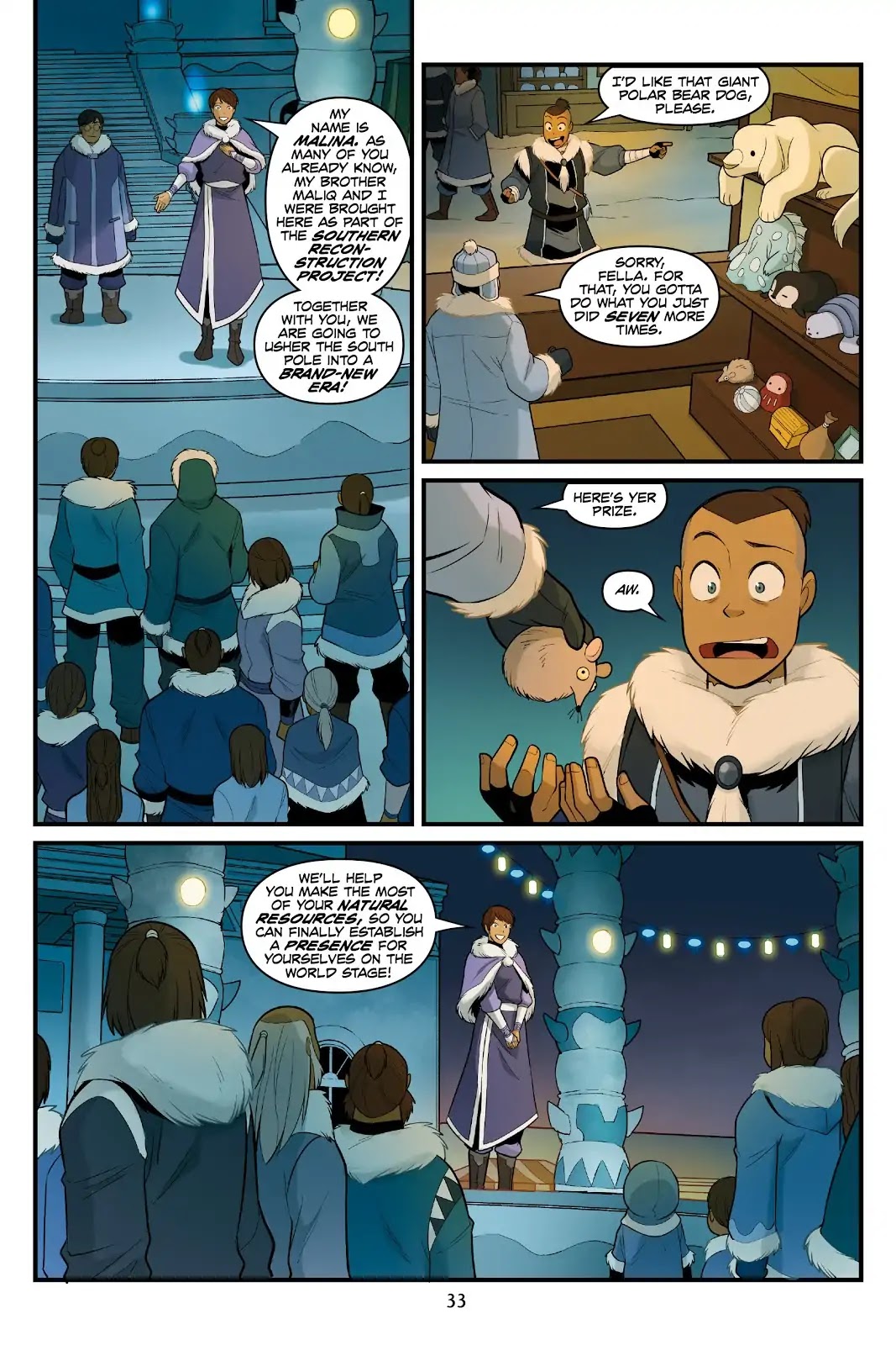 Avatar: The Last Airbender - North and South Chapter 0.5 page 34 - North and South - Part Two
