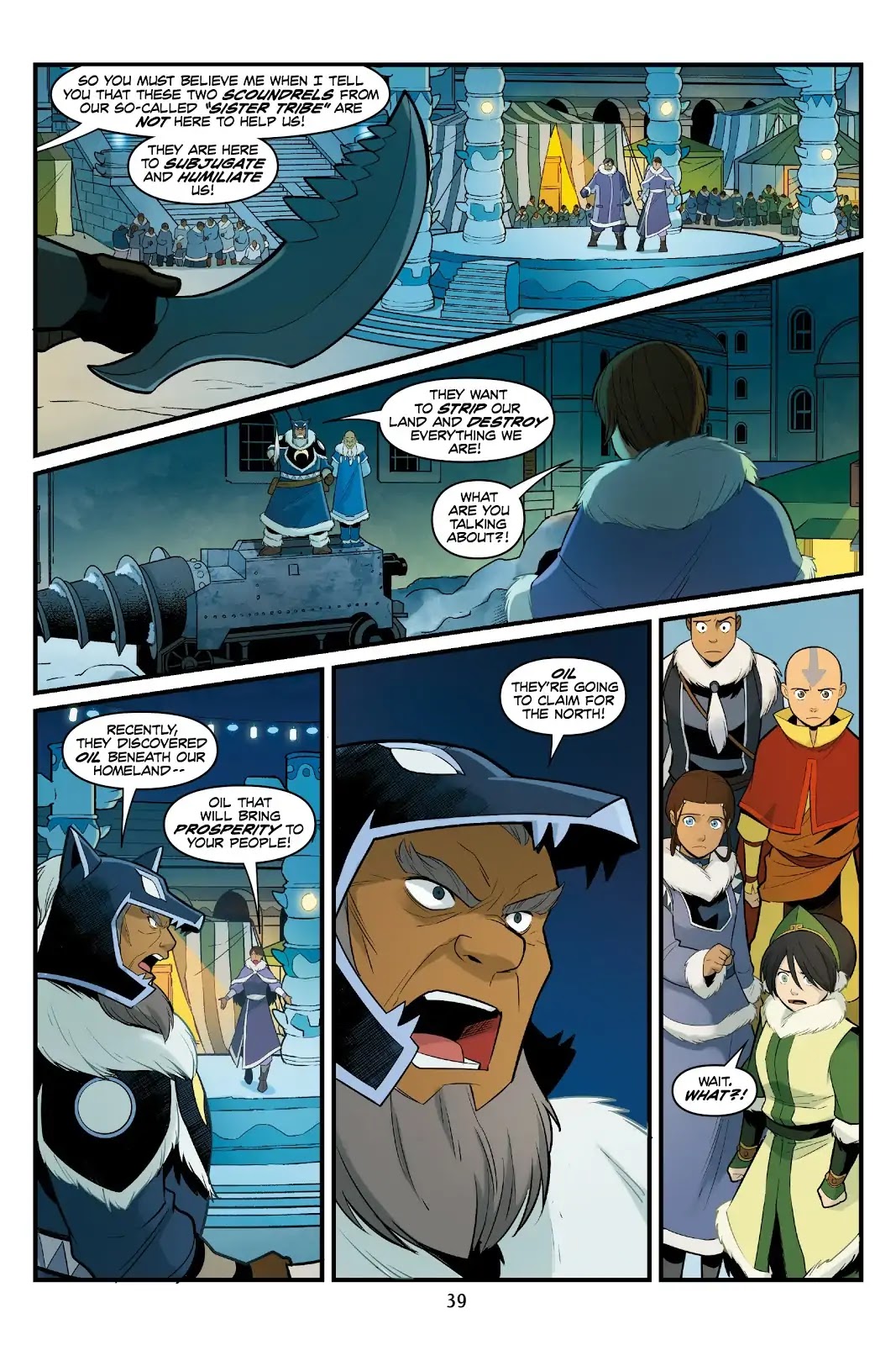 Avatar: The Last Airbender - North and South Chapter 0.5 page 39 - North and South - Part Two