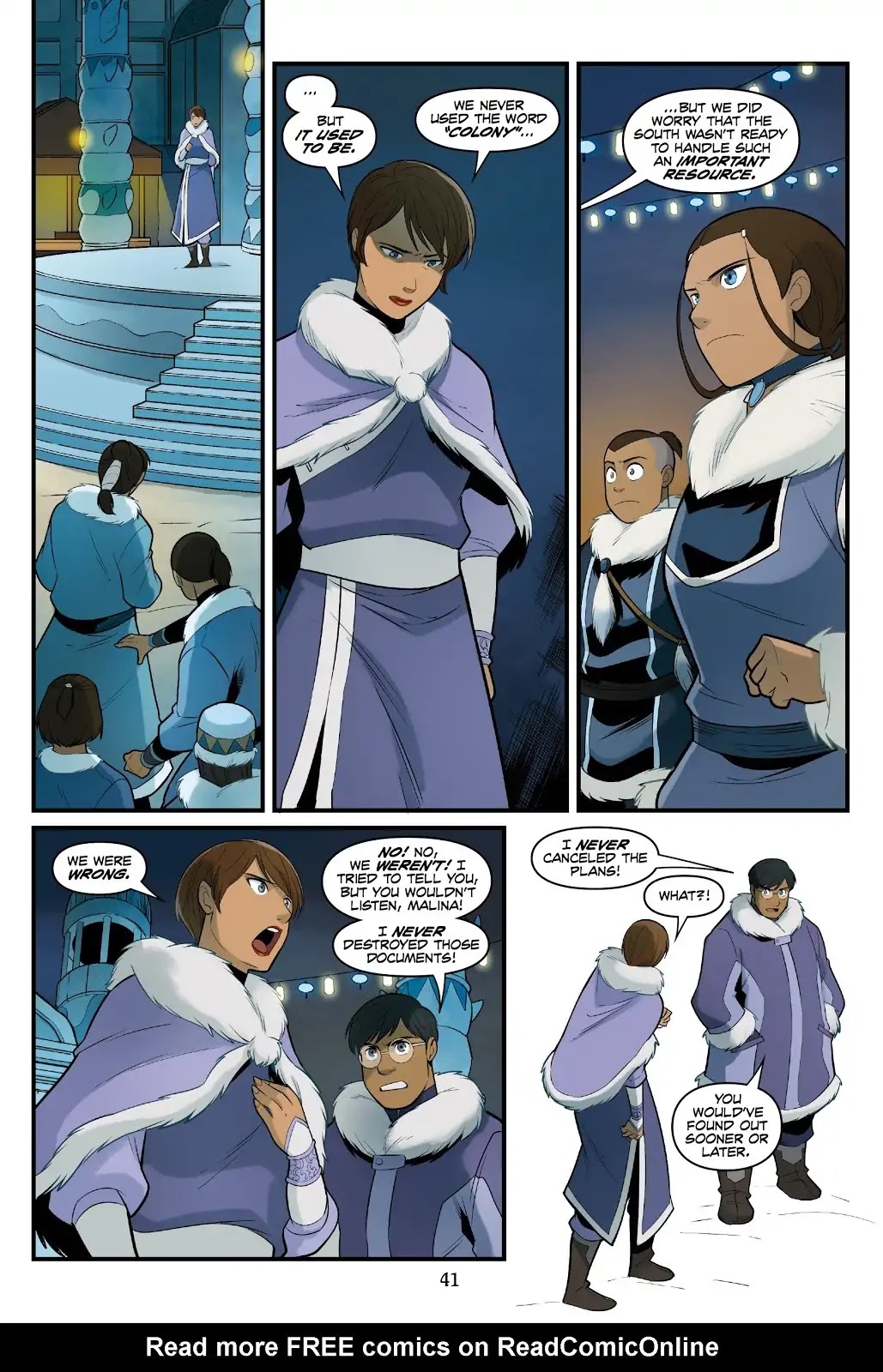 Avatar: The Last Airbender - North and South Chapter 0.5 page 41 - North and South - Part Two