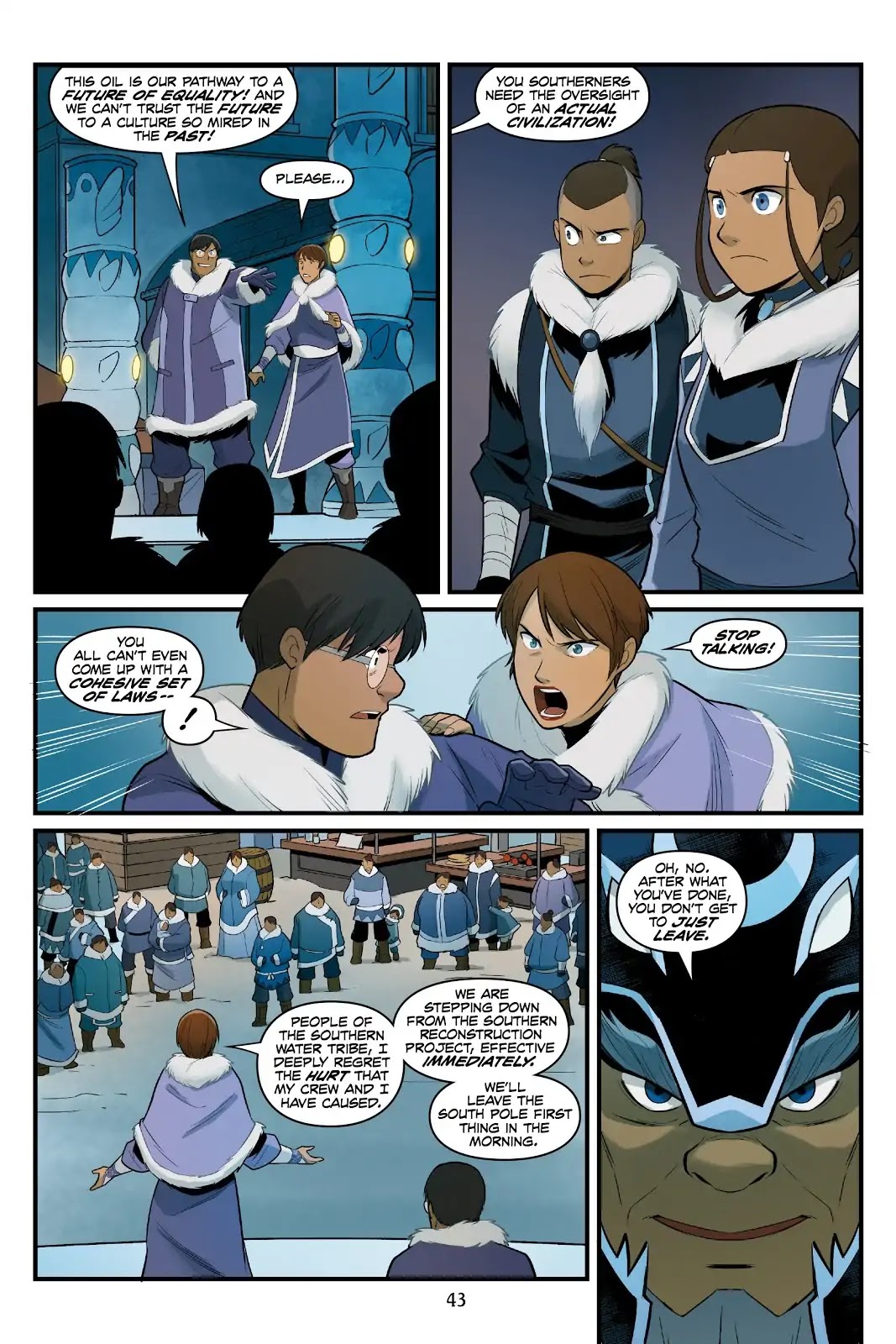 Avatar: The Last Airbender - North and South Chapter 0.5 page 43 - North and South - Part Two