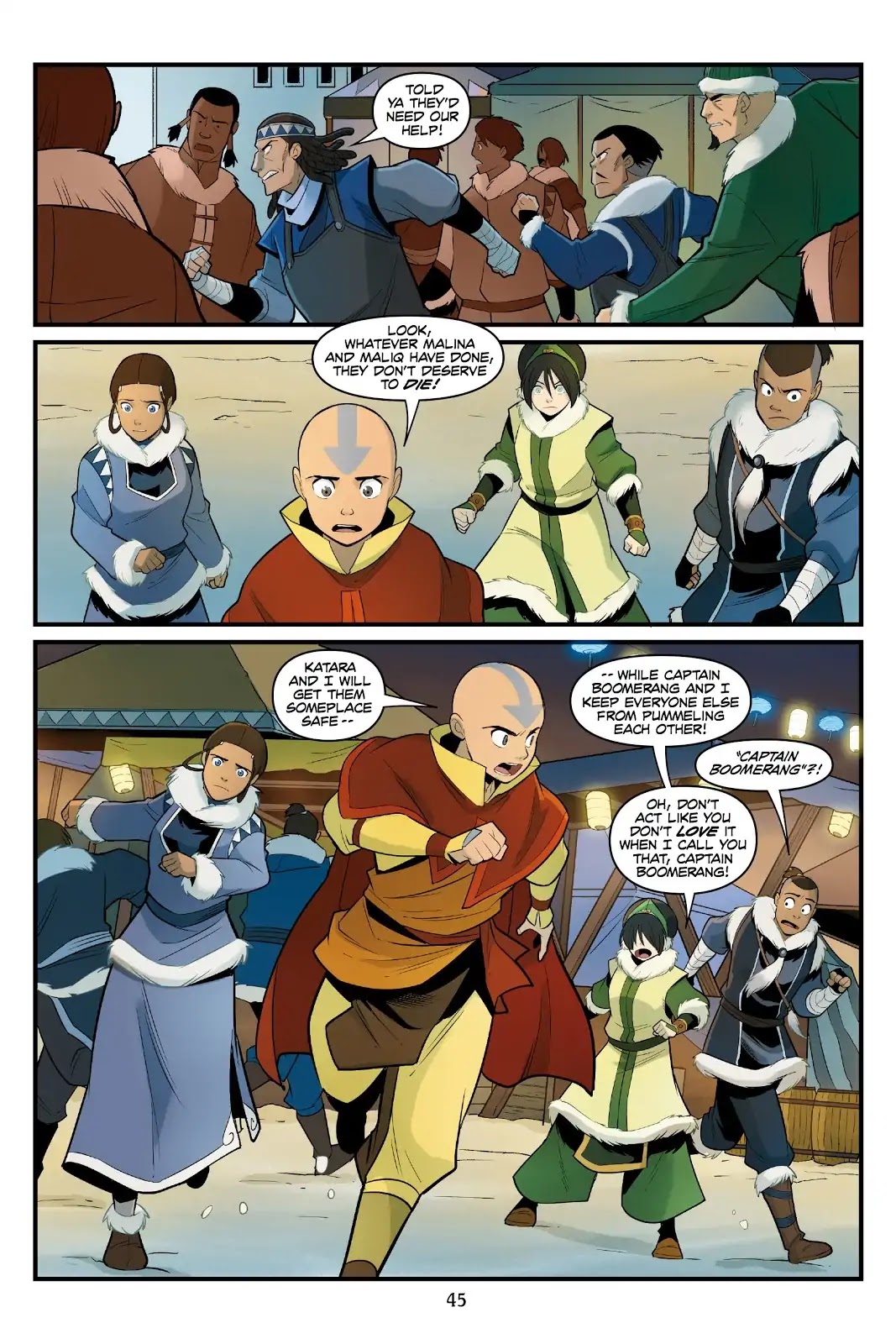 Avatar: The Last Airbender - North and South Chapter 0.5 page 45 - North and South - Part Two
