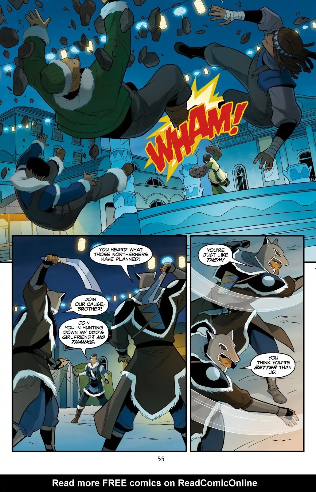 Avatar: The Last Airbender - North and South Chapter 0.5 page 55 - North and South - Part Two