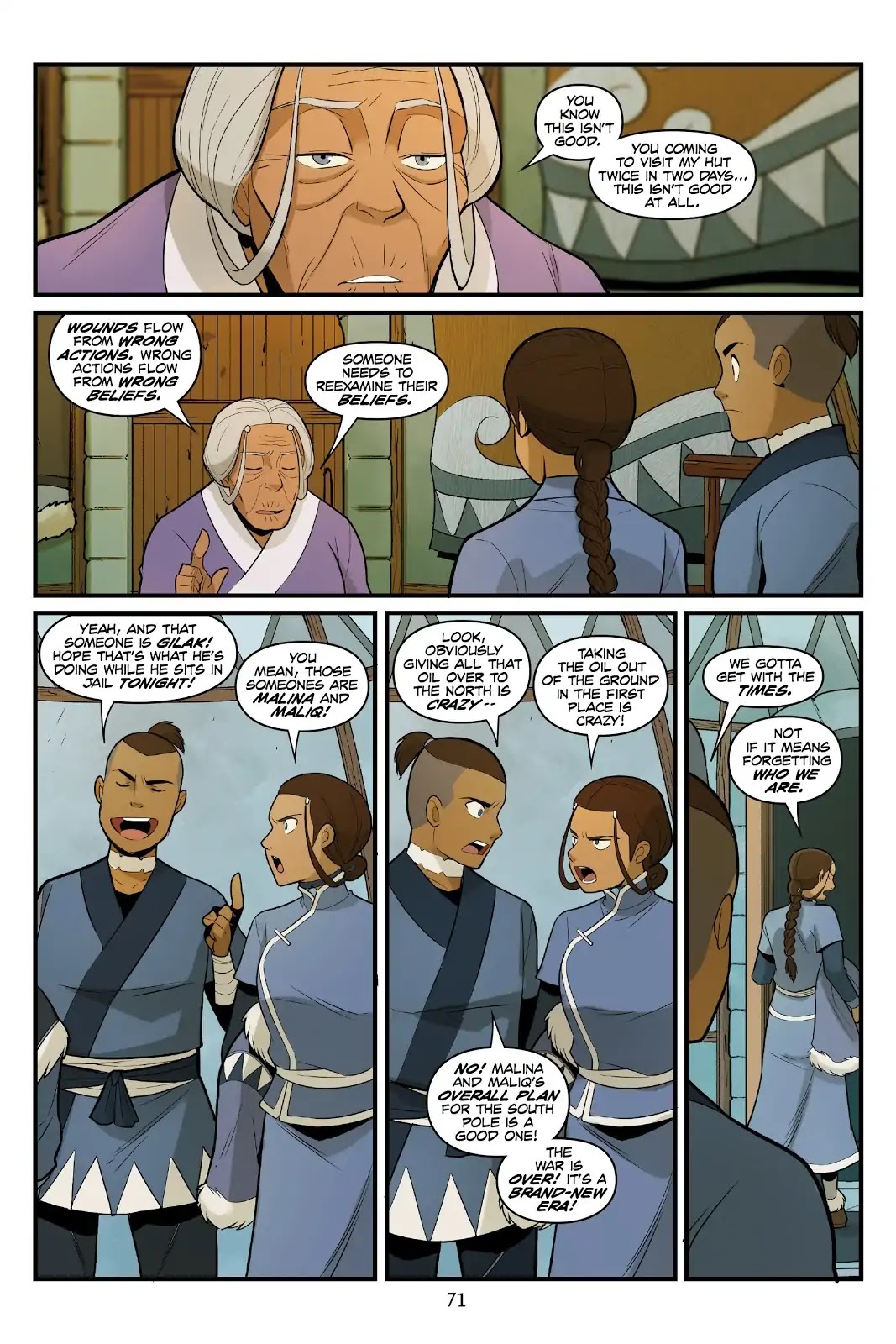 Avatar: The Last Airbender - North and South Chapter 0.5 page 71 - North and South - Part Two