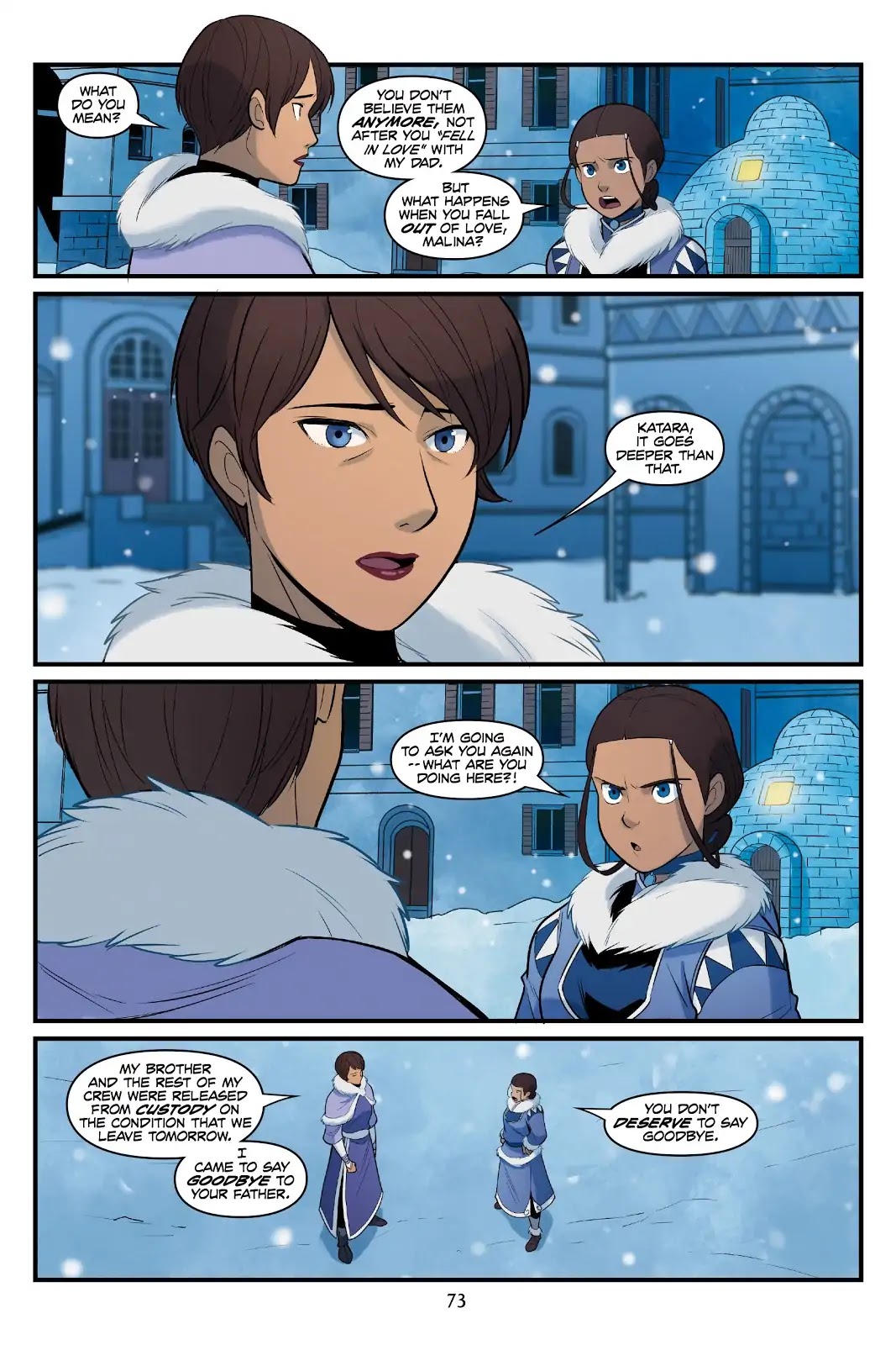 Avatar: The Last Airbender - North and South Chapter 0.5 page 73 - North and South - Part Two