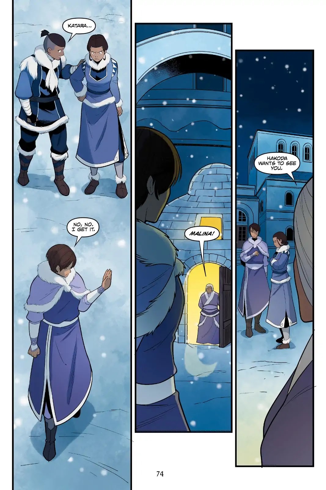 Avatar: The Last Airbender - North and South Chapter 0.5 page 74 - North and South - Part Two