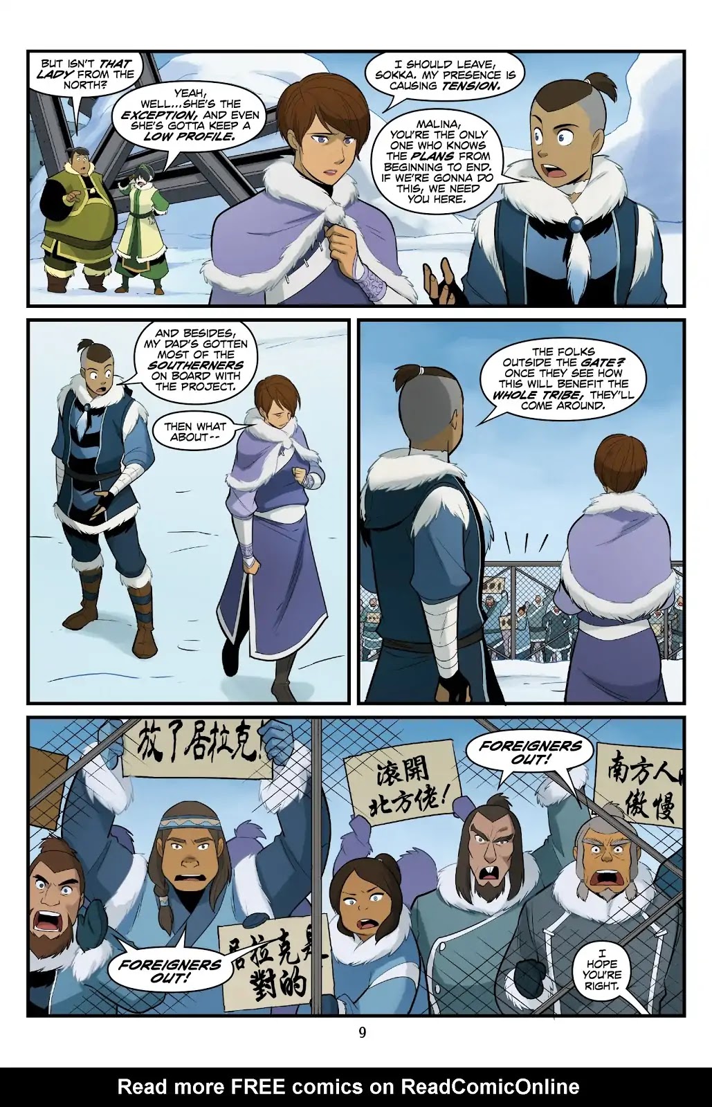 Avatar: The Last Airbender - North and South Chapter 0.6 page 10 - North and South - Part Three