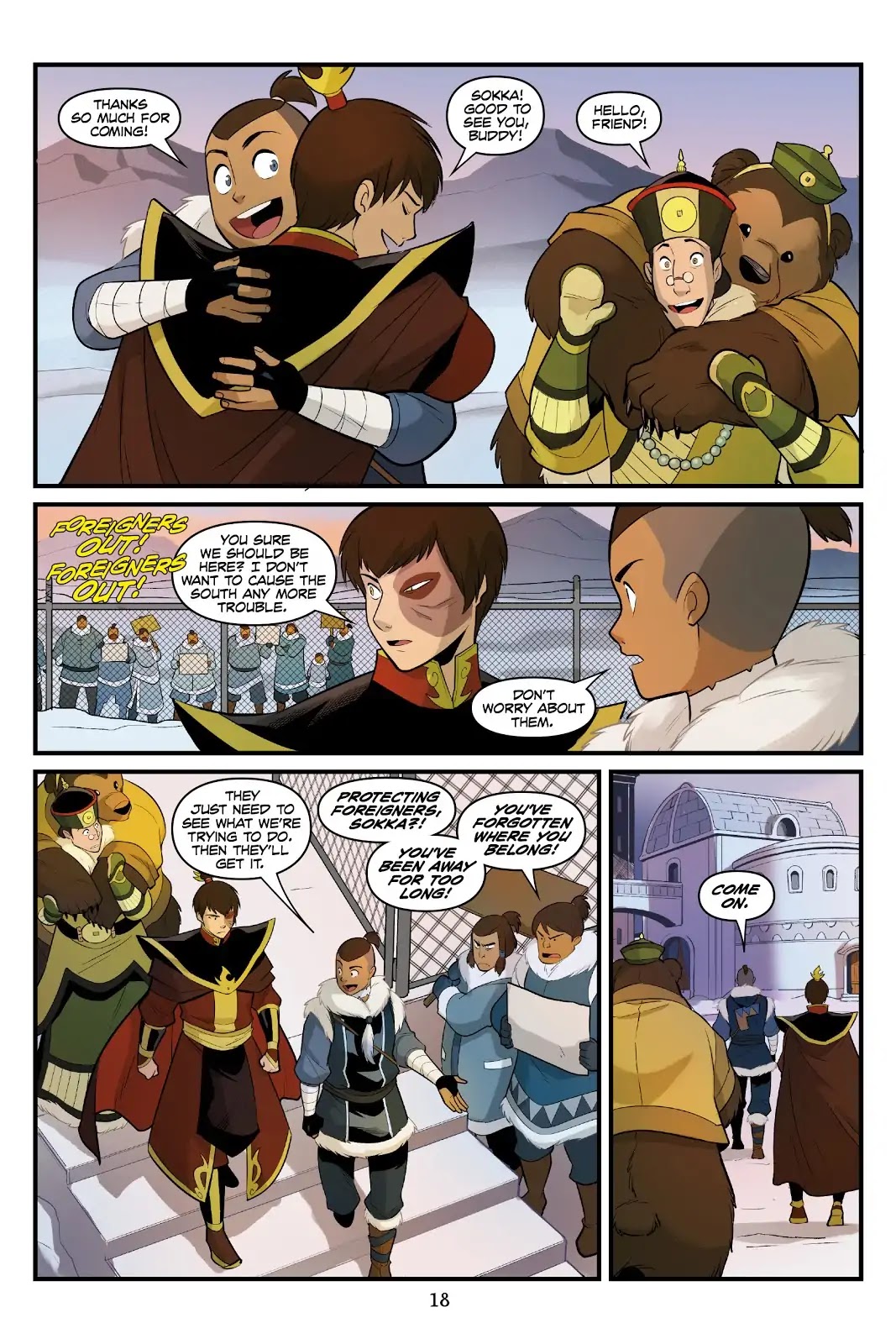 Avatar: The Last Airbender - North and South Chapter 0.6 page 19 - North and South - Part Three