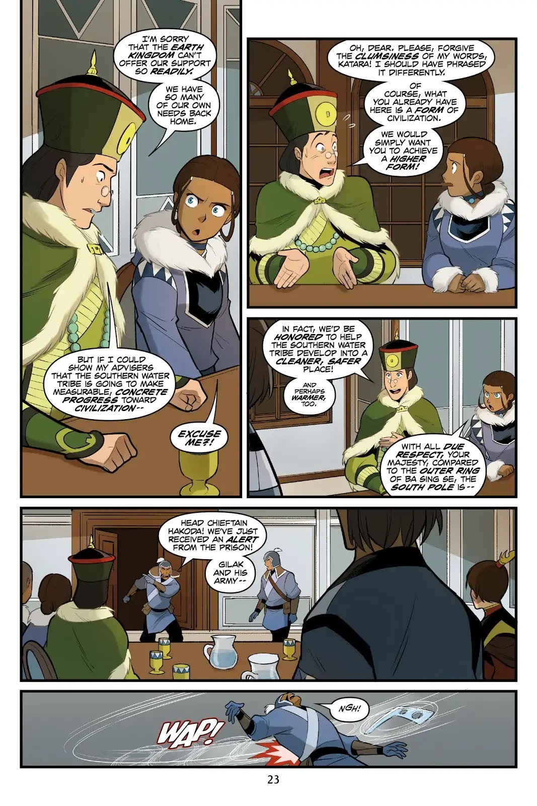 Avatar: The Last Airbender - North and South Chapter 0.6 page 24 - North and South - Part Three