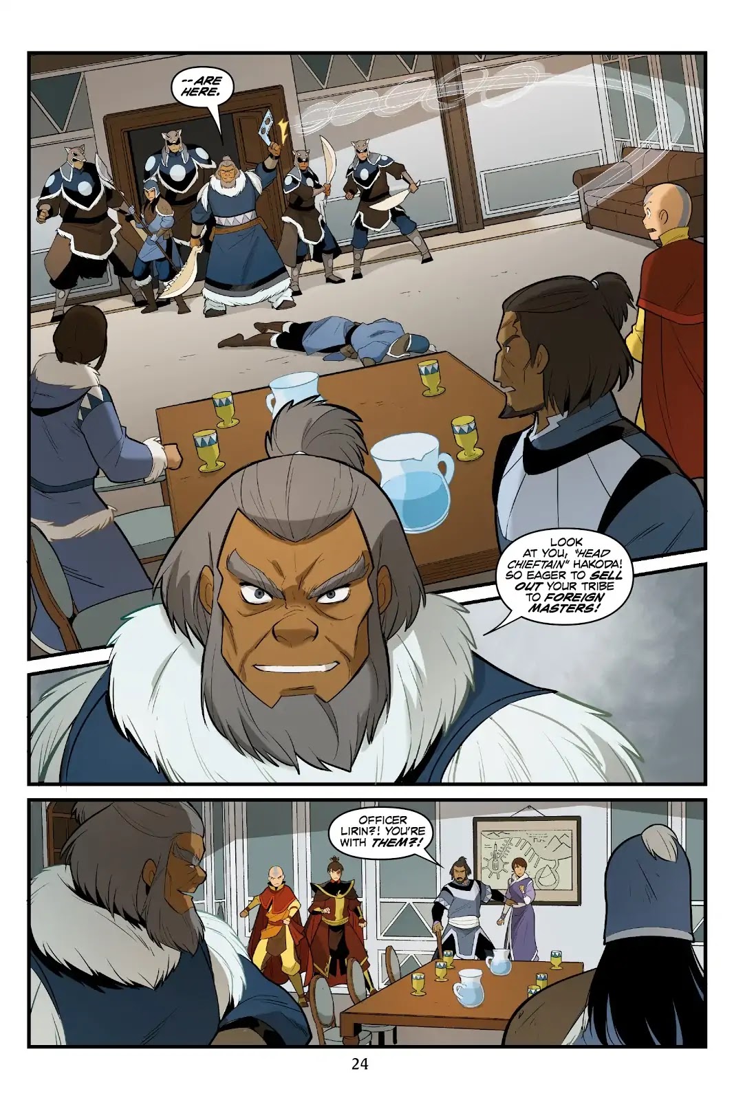 Avatar: The Last Airbender - North and South Chapter 0.6 page 25 - North and South - Part Three