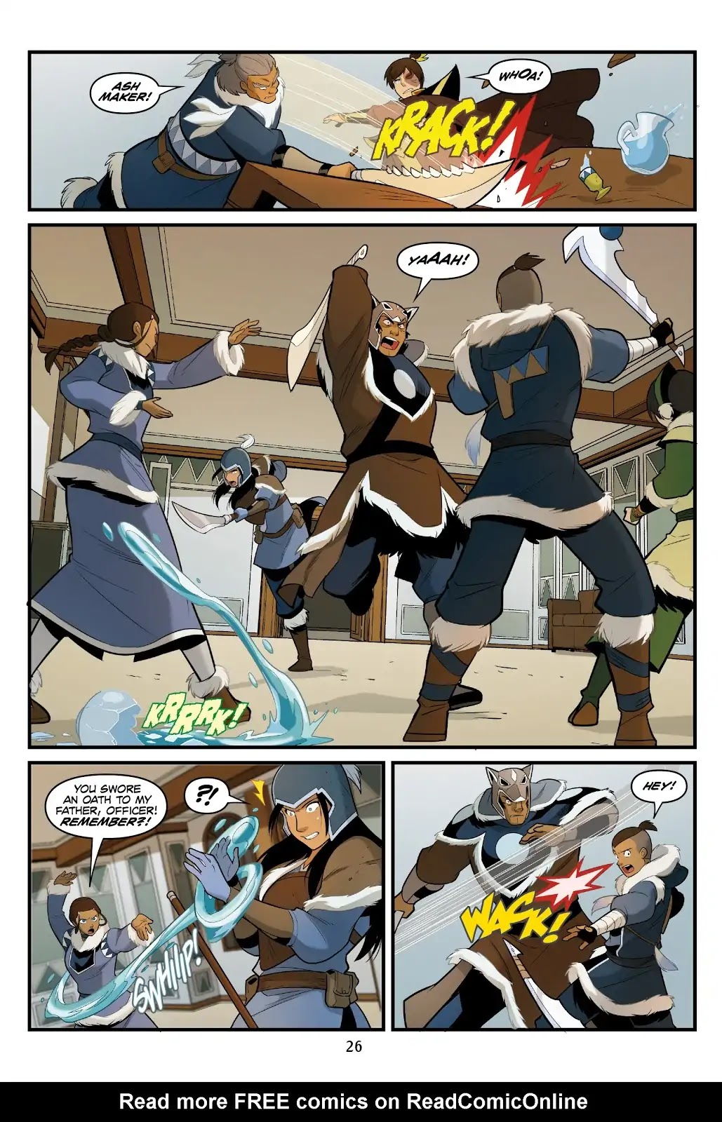 Avatar: The Last Airbender - North and South Chapter 0.6 page 27 - North and South - Part Three