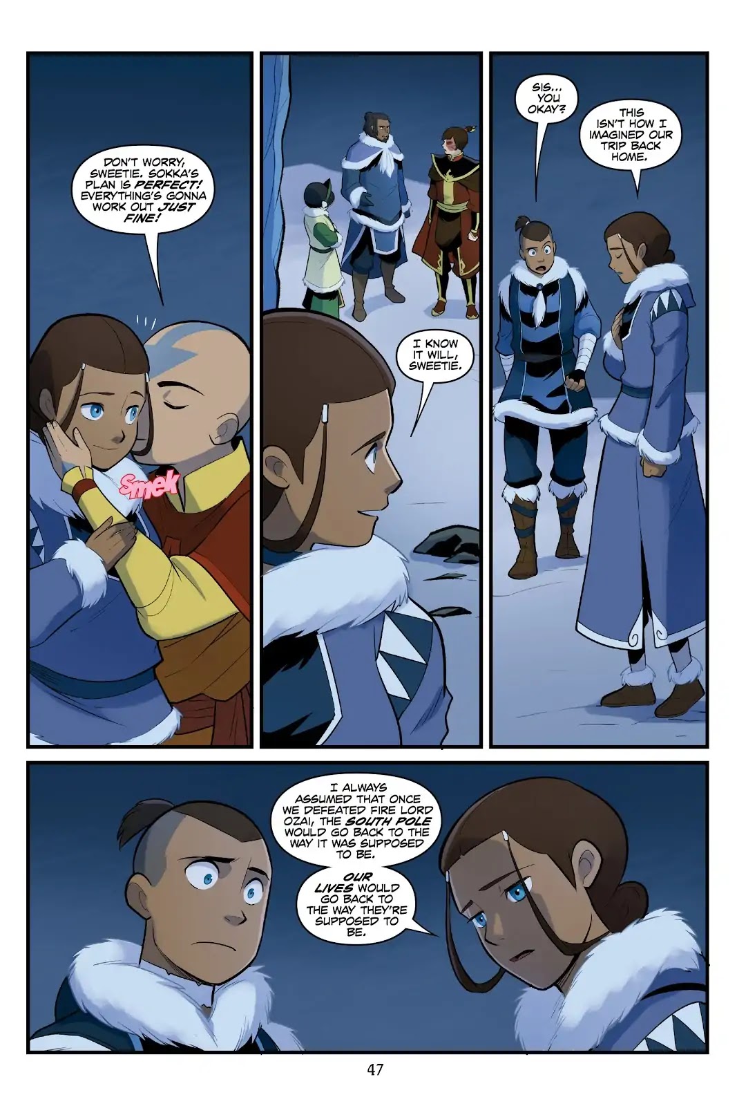 Avatar: The Last Airbender - North and South Chapter 0.6 page 47 - North and South - Part Three