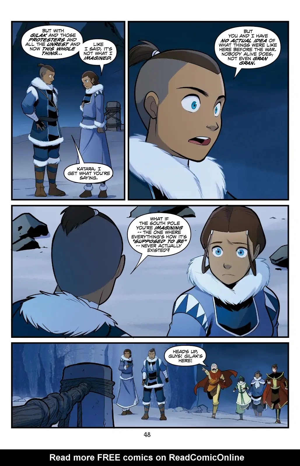 Avatar: The Last Airbender - North and South Chapter 0.6 page 48 - North and South - Part Three