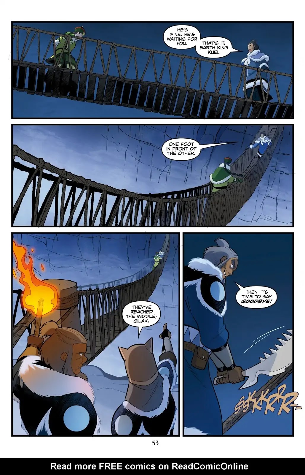 Avatar: The Last Airbender - North and South Chapter 0.6 page 53 - North and South - Part Three