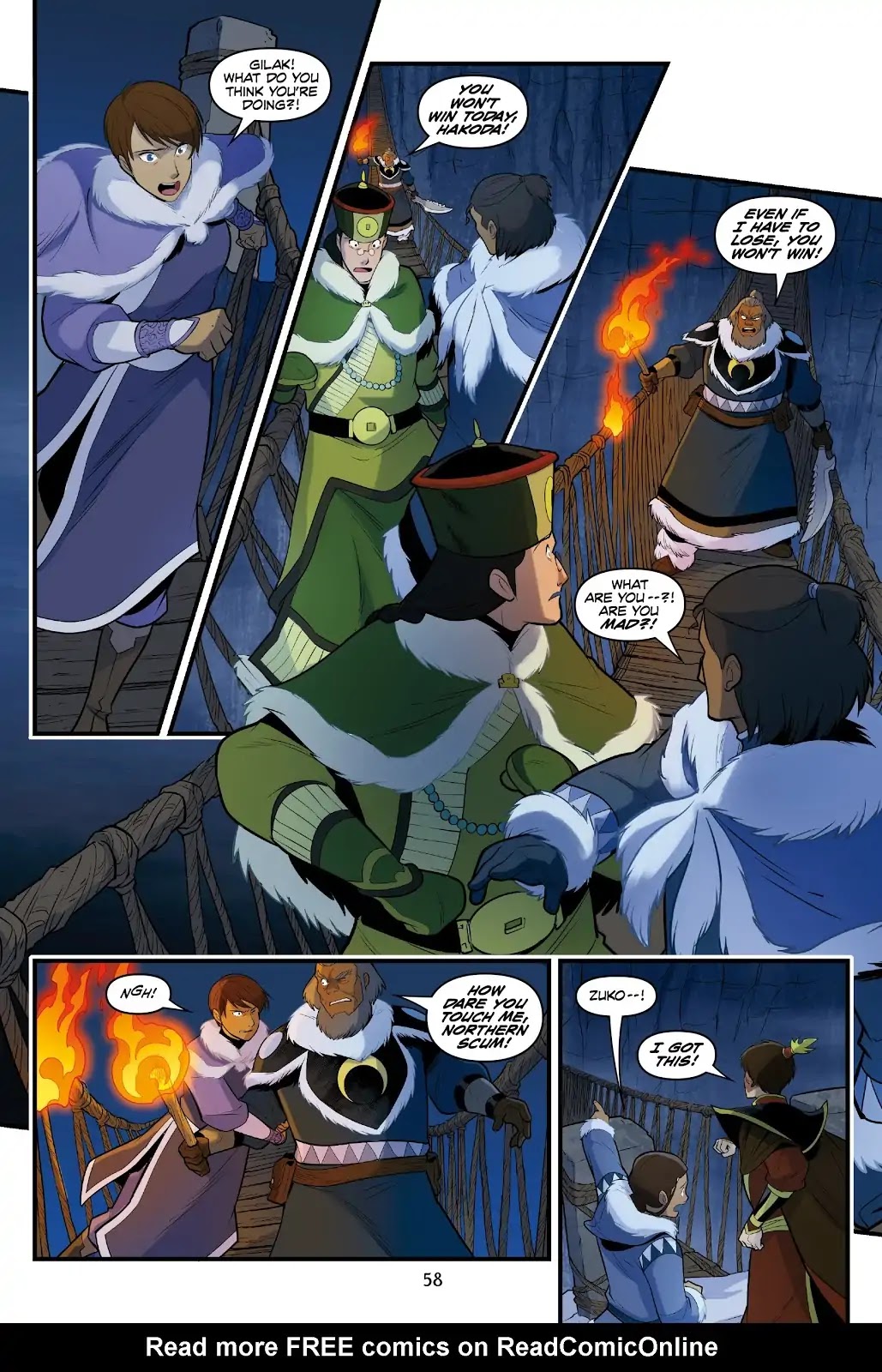 Avatar: The Last Airbender - North and South Chapter 0.6 page 58 - North and South - Part Three