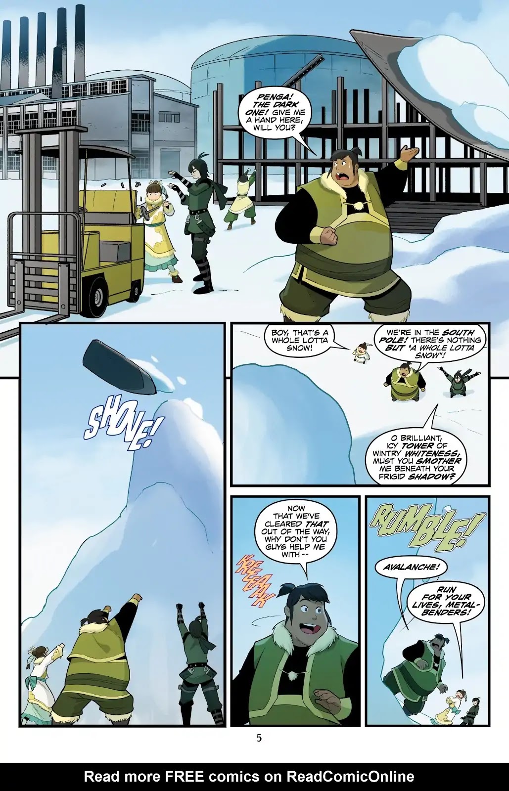 Avatar: The Last Airbender - North and South Chapter 0.6 page 6 - North and South - Part Three