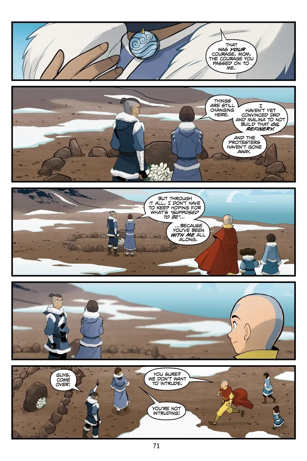 Avatar: The Last Airbender - North and South Chapter 0.6 page 70 - North and South - Part Three