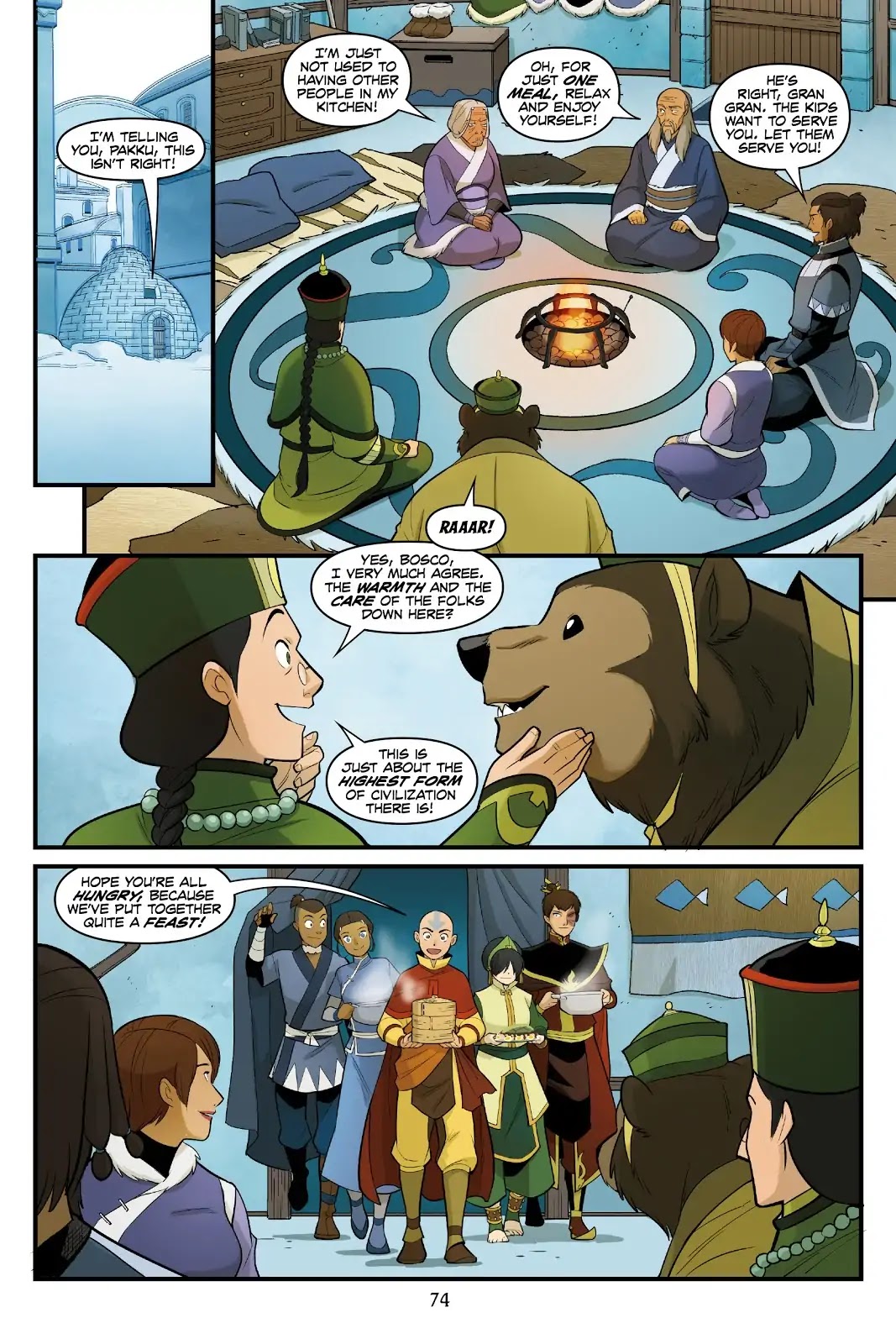 Avatar: The Last Airbender - North and South Chapter 0.6 page 73 - North and South - Part Three