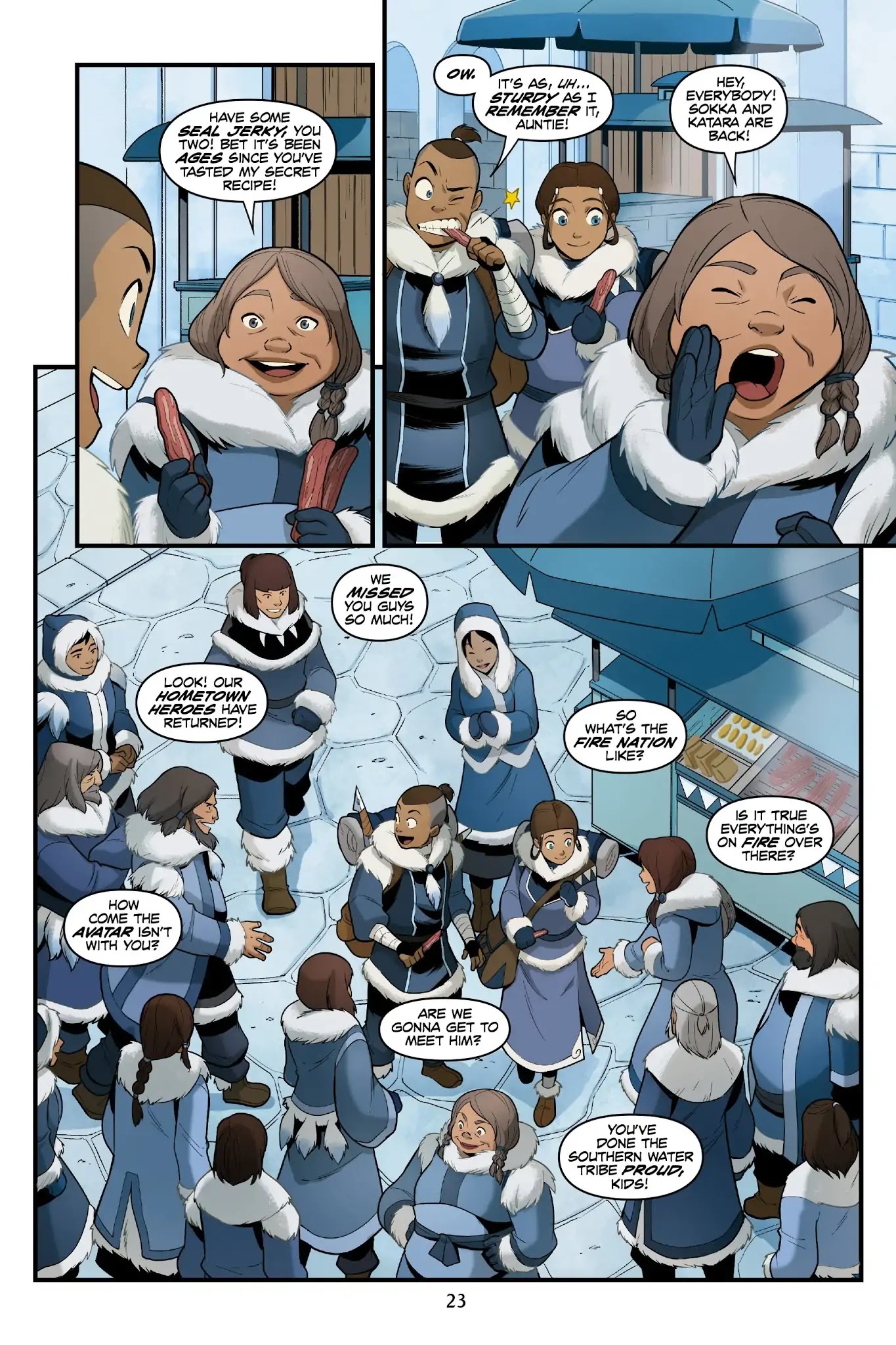 Avatar: The Last Airbender - North and South Chapter 0 page 23 - North and South - Part One