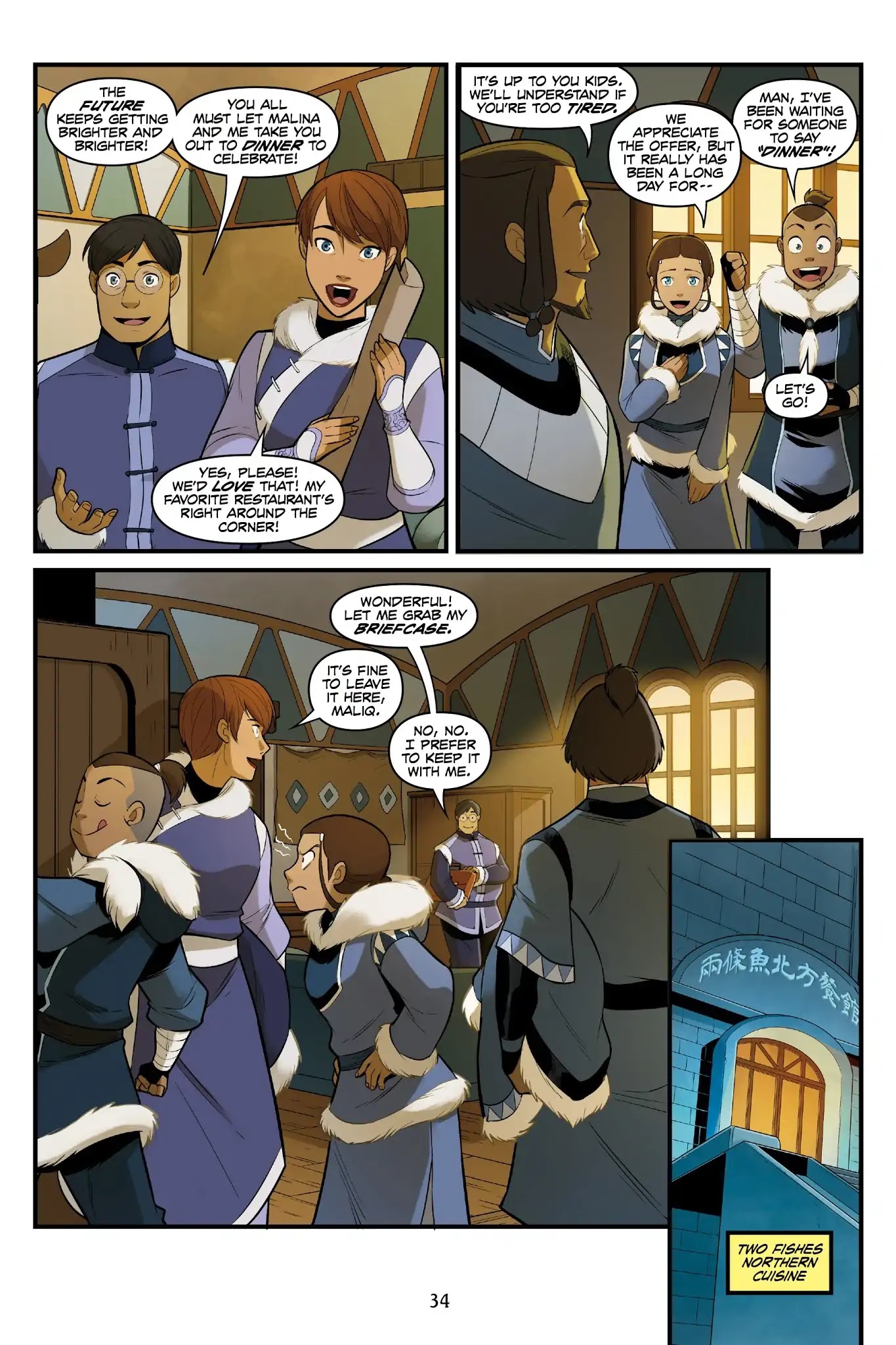 Avatar: The Last Airbender - North and South Chapter 0 page 34 - North and South - Part One