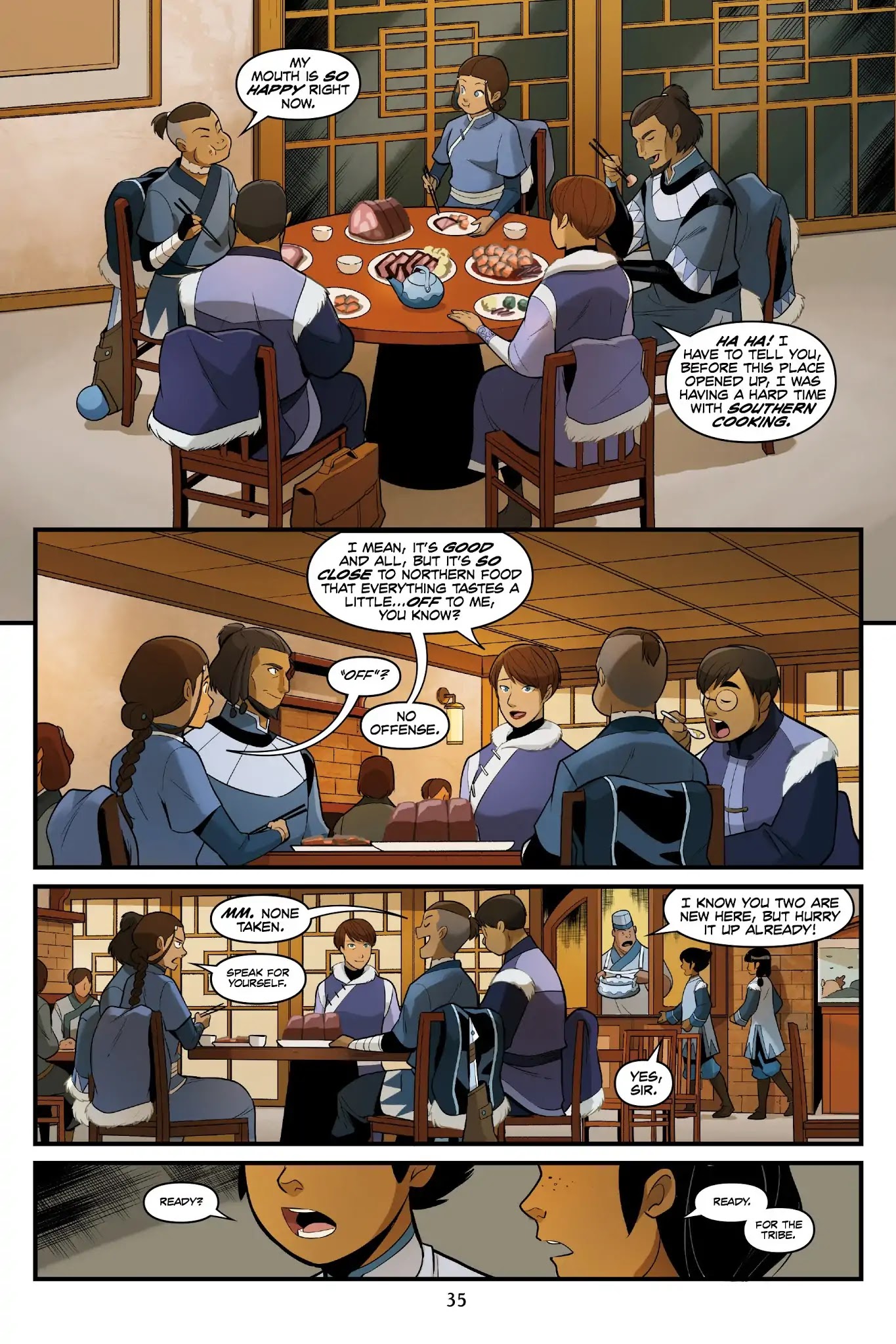 Avatar: The Last Airbender - North and South Chapter 0 page 35 - North and South - Part One