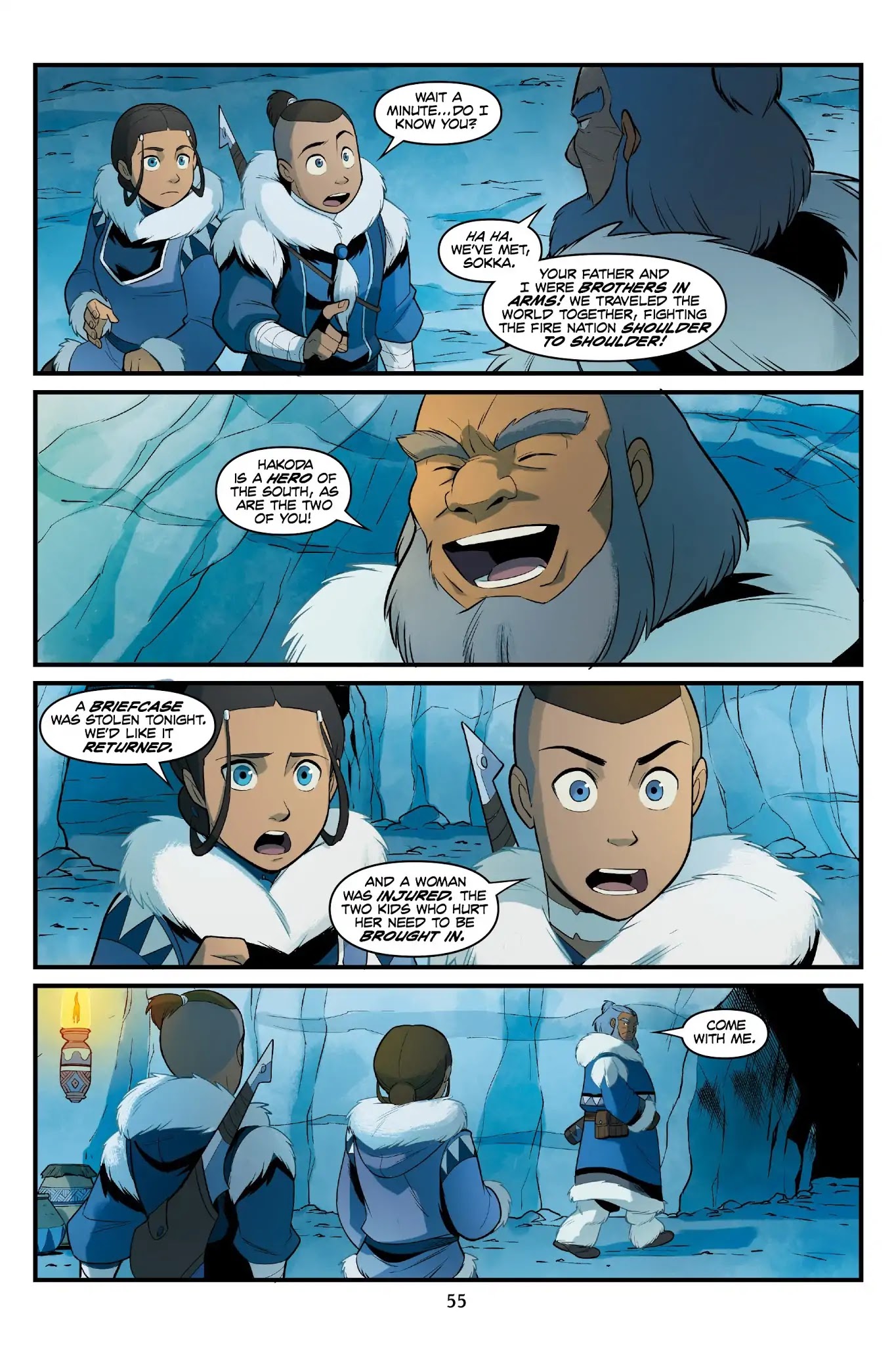 Avatar: The Last Airbender - North and South Chapter 0 page 55 - North and South - Part One