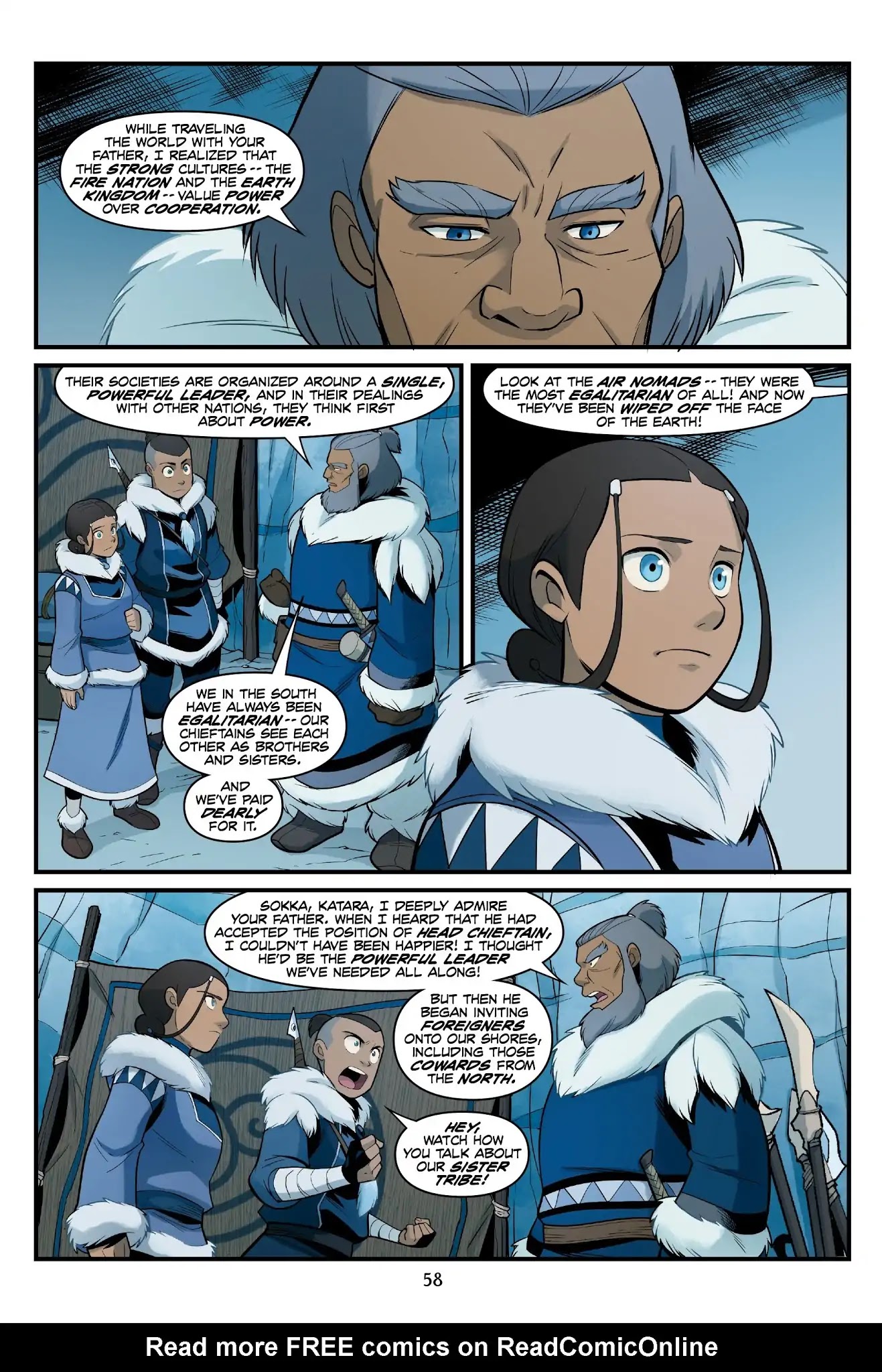 Avatar: The Last Airbender - North and South Chapter 0 page 57 - North and South - Part One