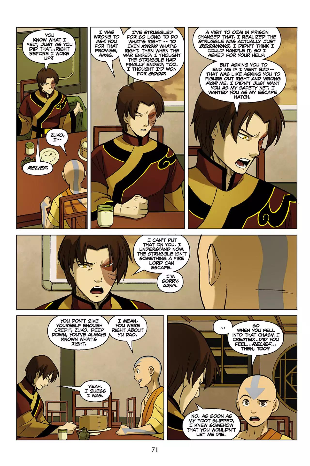 Avatar The Last Airbender - The Promise Chapter 3 page 71 - Chapter 3
