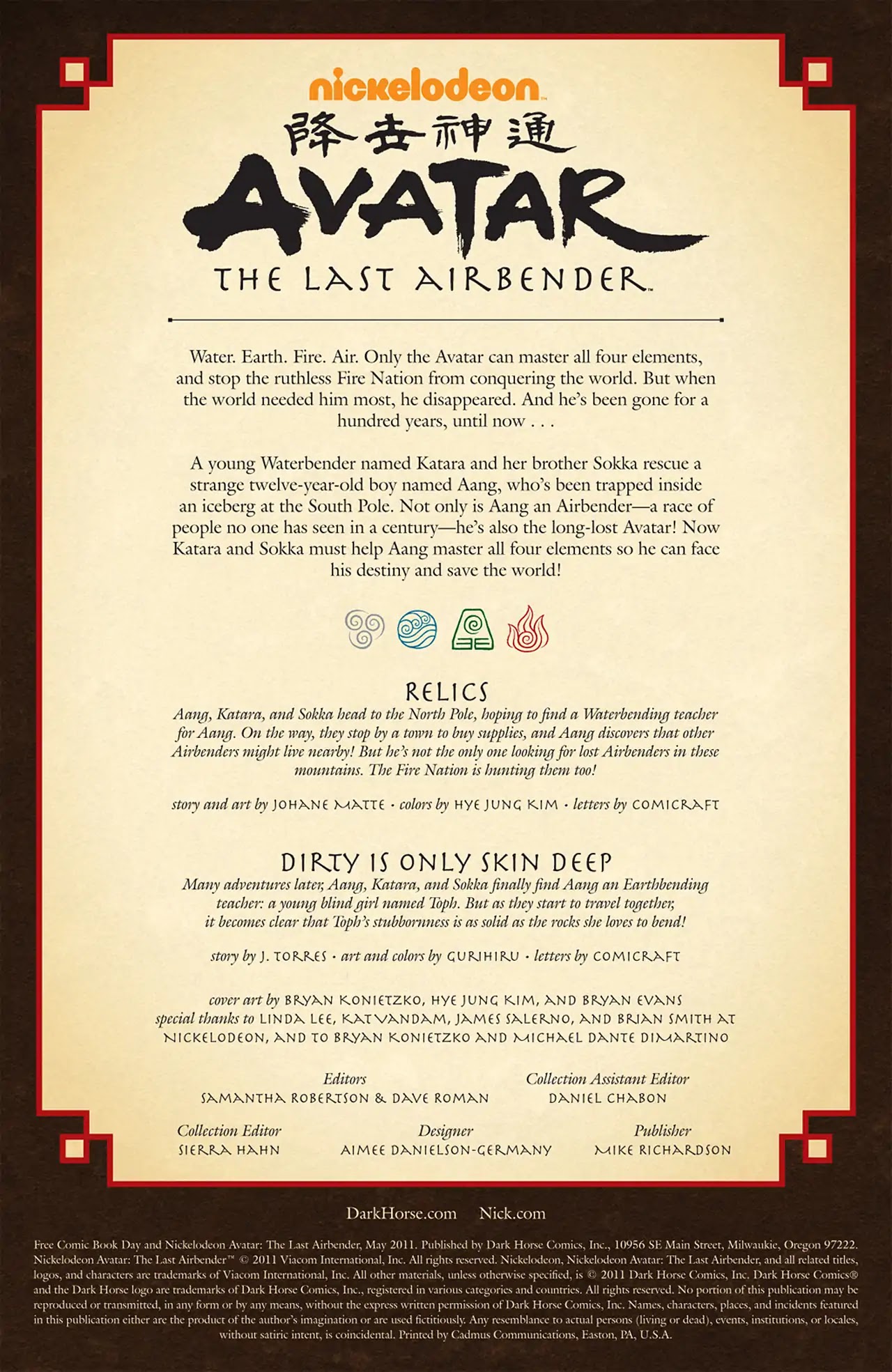 Avatar: The Last Airbender Chapter 0 page 2 - Free Comic Book Day and Nickelodeon Avatar: The Last Airbender Full