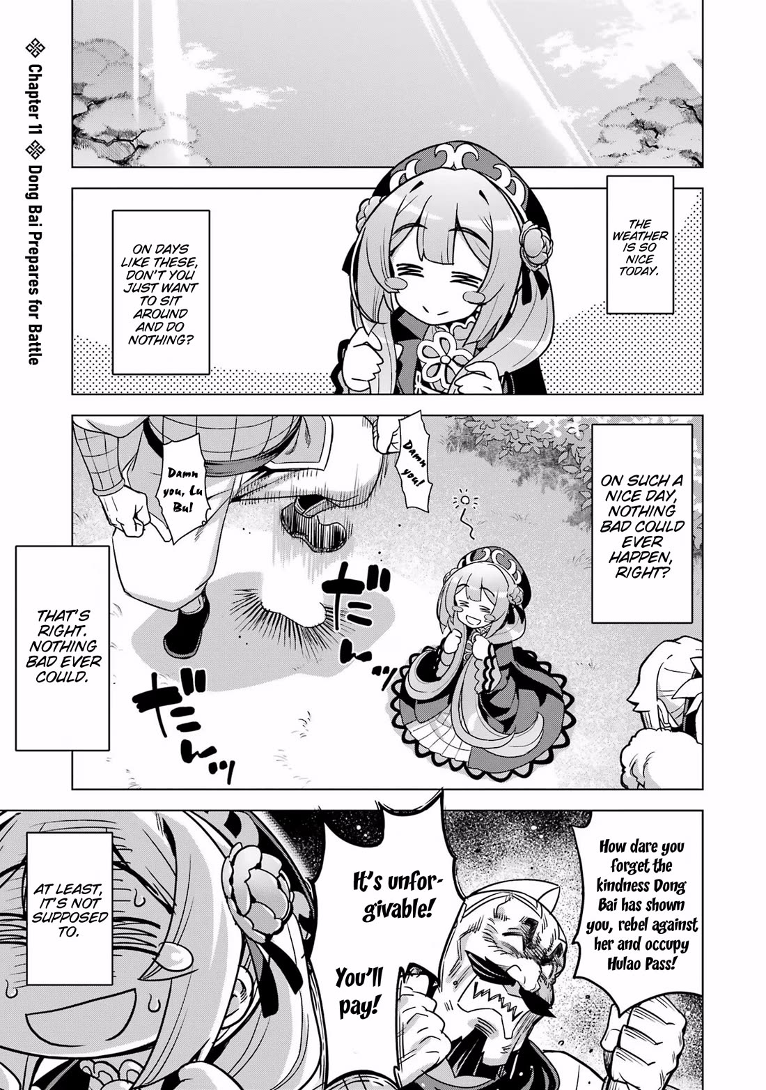 Awakening in the Three Kingdoms as the Demon's Granddaughter ~The Legend of Dong Bai~ Chapter 11 page 1 - Chapter 11: Dong Bai Prepares for Battle