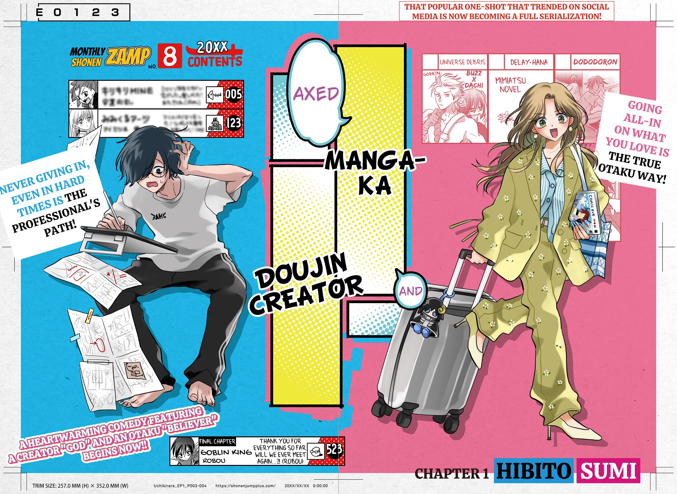 Axed Mangaka and Doujin Creator Chapter 1 page 4 - Chapter 1