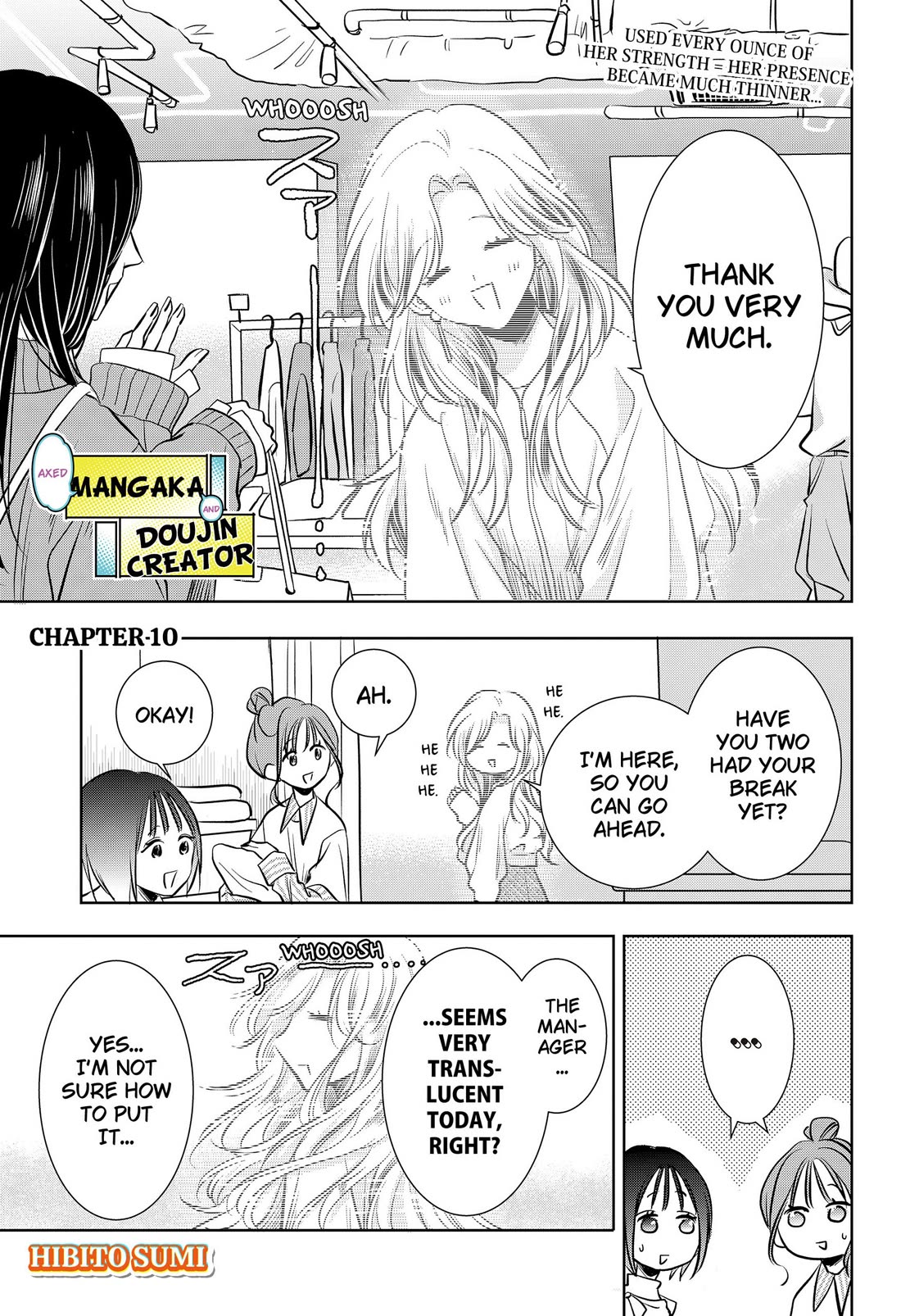 Axed Mangaka and Doujin Creator Chapter 10 page 1 - Chapter 10