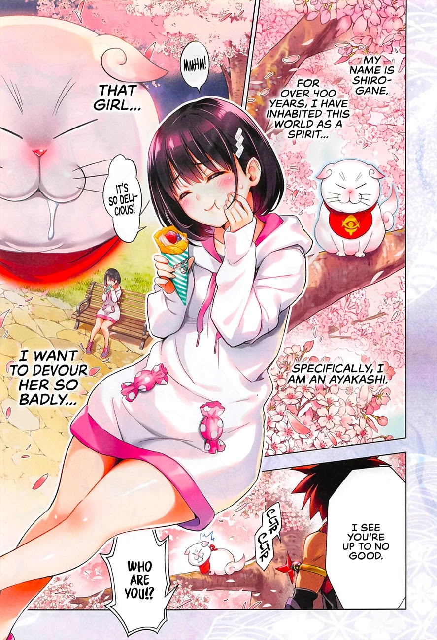 Ayakashi Triangle Chapter 1 page 3 - Chapter 1: Matsuri, Suzu, and the Ayakashi
