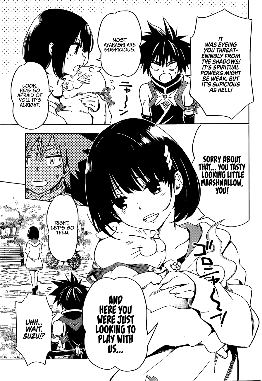 Ayakashi Triangle Chapter 1 page 8 - Chapter 1: Matsuri, Suzu, and the Ayakashi