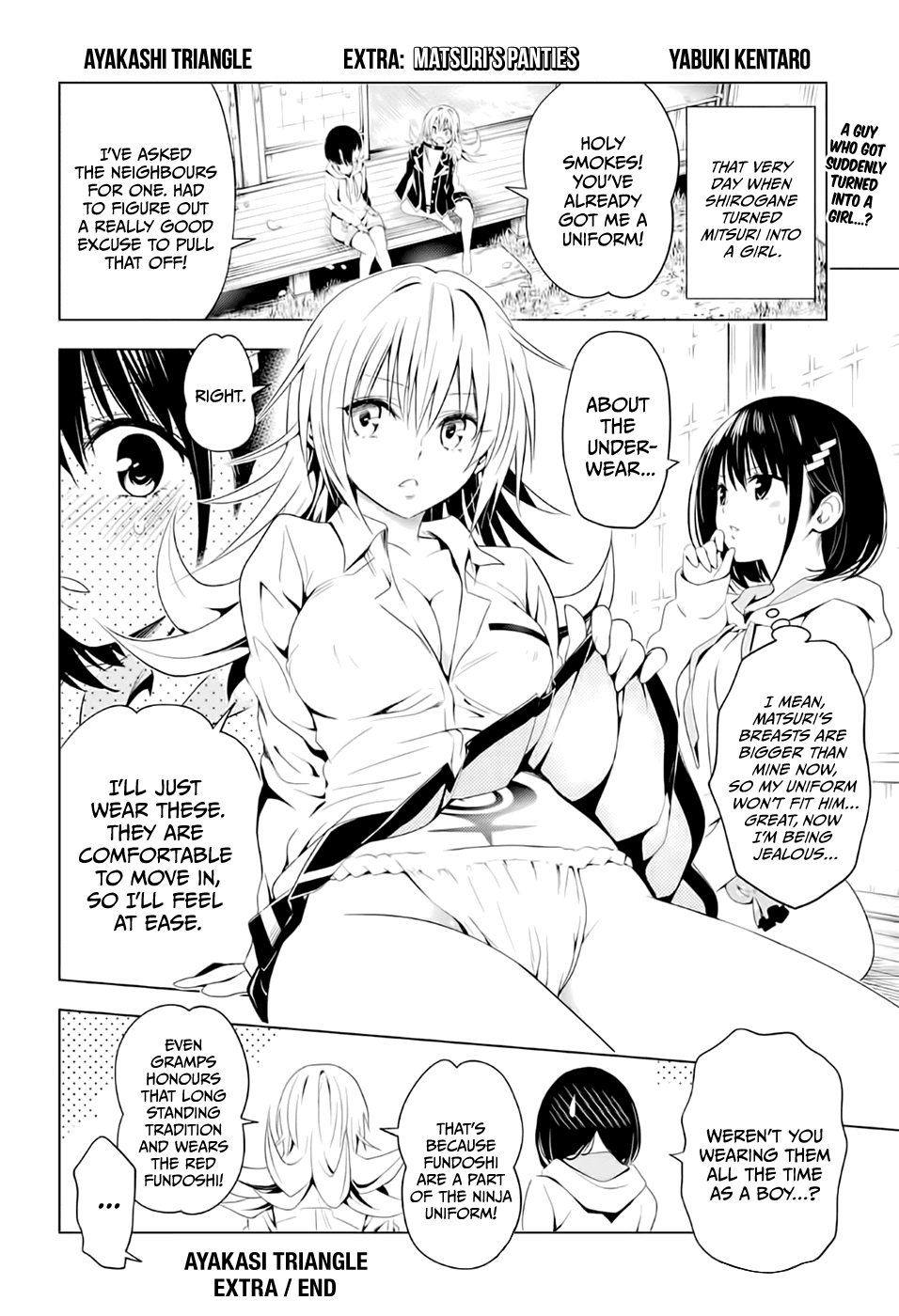 Ayakashi Triangle Chapter 6.5 page 2 - Chapter 6.5: Extra: Matsuri’s Panties