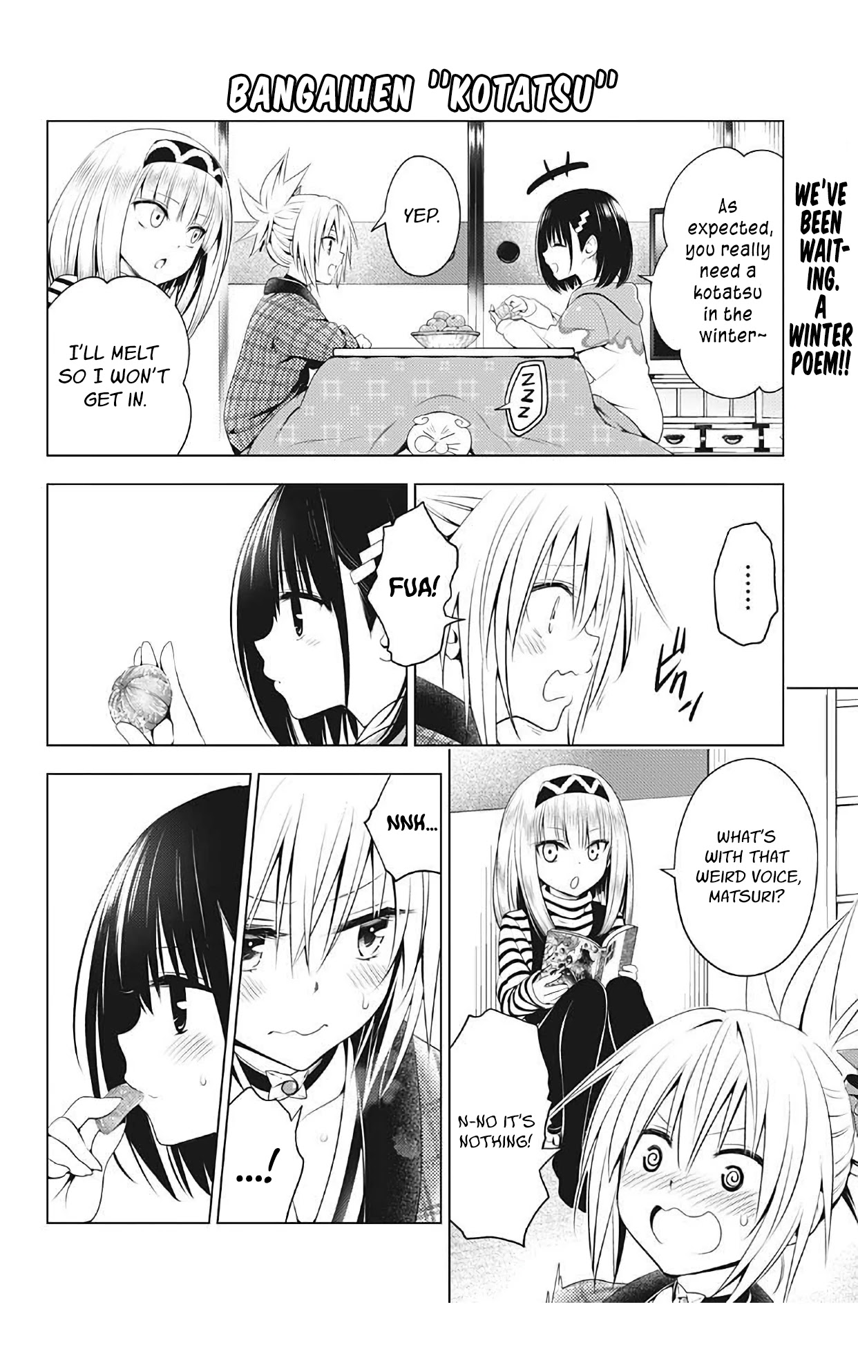 Ayakashi Triangle Chapter 74.5 page 1 - Chapter 74.5: Kotatsu