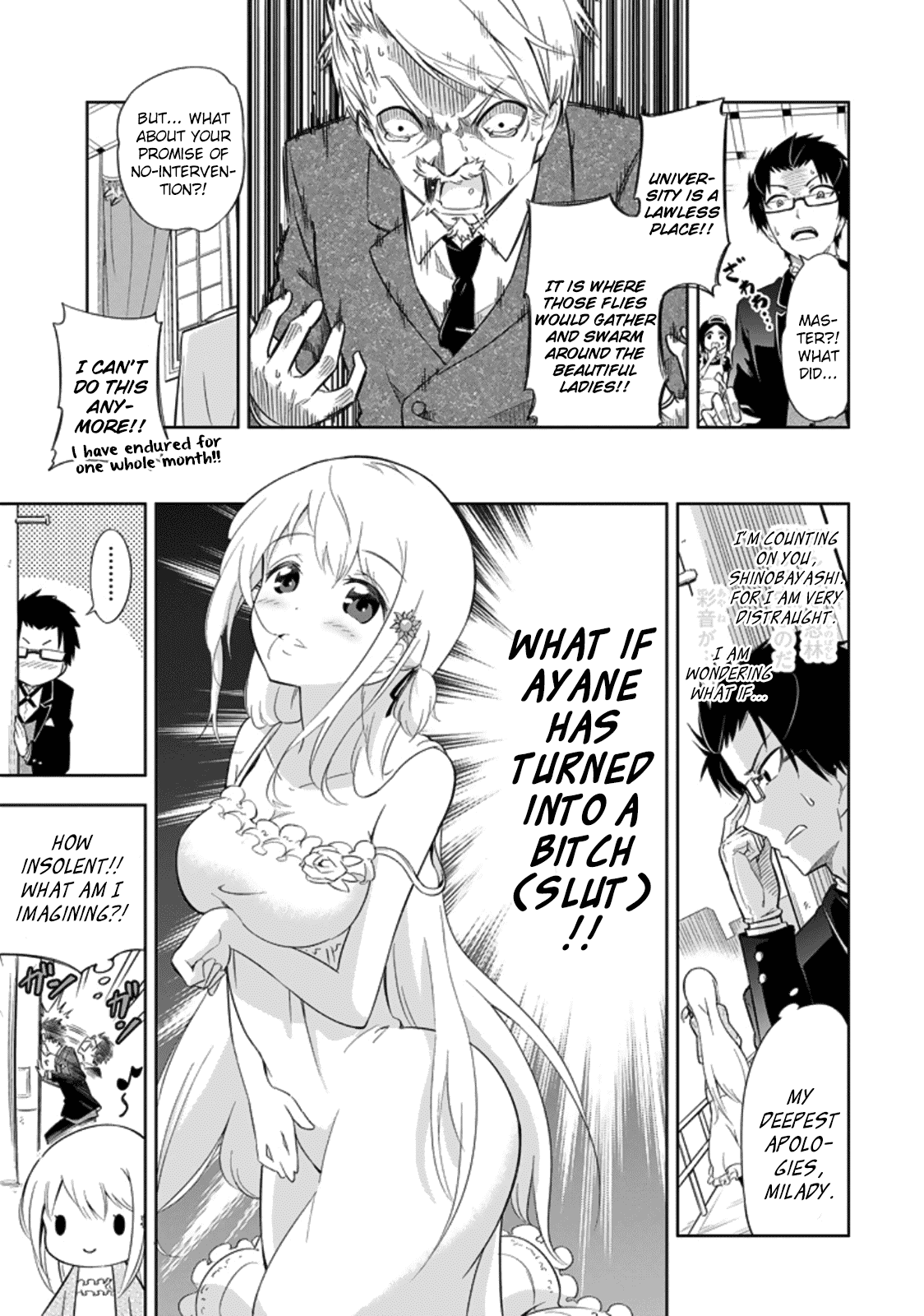 Ayane Oujou-sama wa Sanova B**ch ni Araserareru Chapter 1 page 3 - Chapter 1: In a B*wling Center