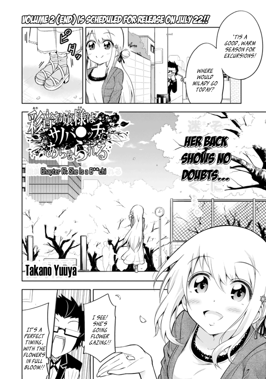 Ayane Oujou-sama wa Sanova B**ch ni Araserareru Chapter 17 page 2 - Chapter 17: She is a B**chi [END]