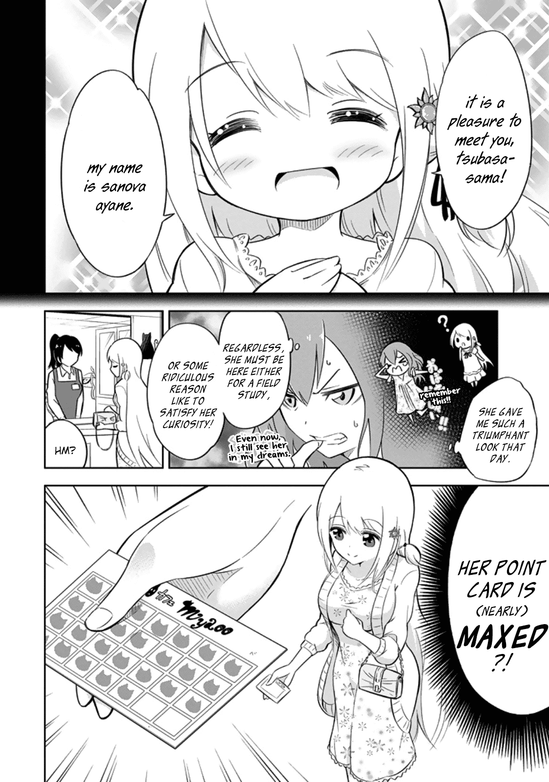 Ayane Oujou-sama wa Sanova B**ch ni Araserareru Chapter 2 page 4 - Chapter 2: In a Cat C*fé