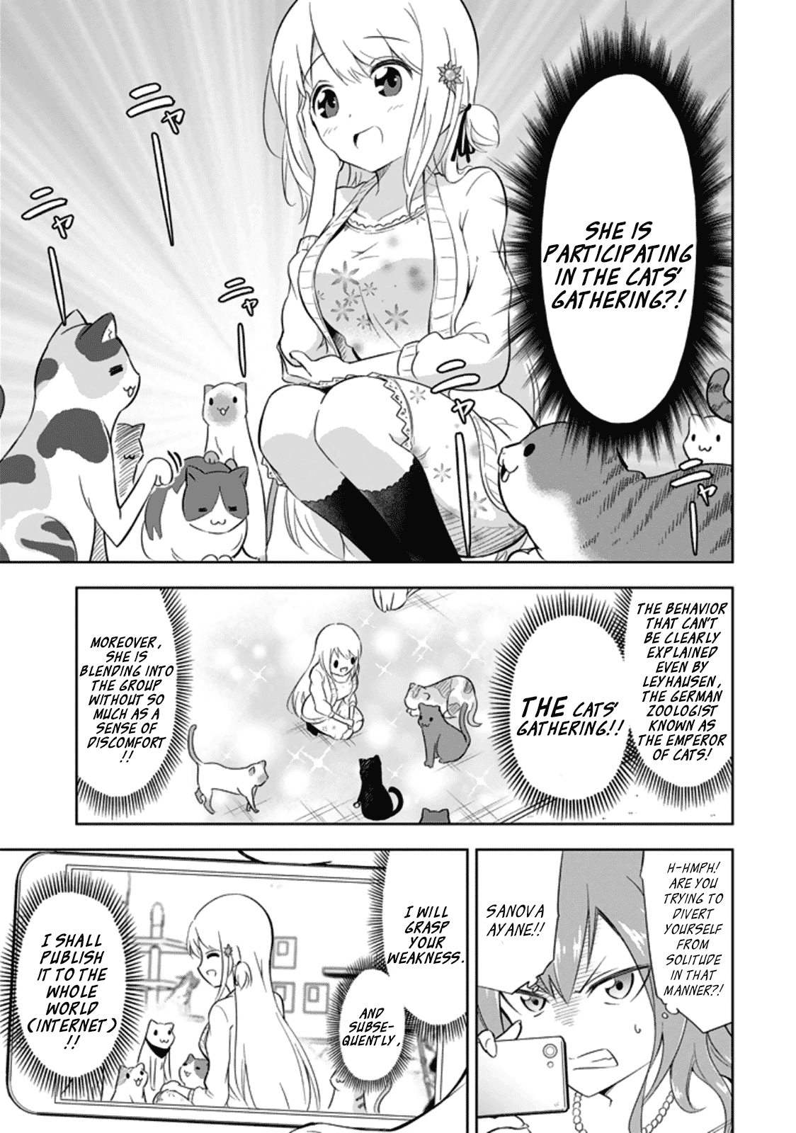 Ayane Oujou-sama wa Sanova B**ch ni Araserareru Chapter 2 page 7 - Chapter 2: In a Cat C*fé