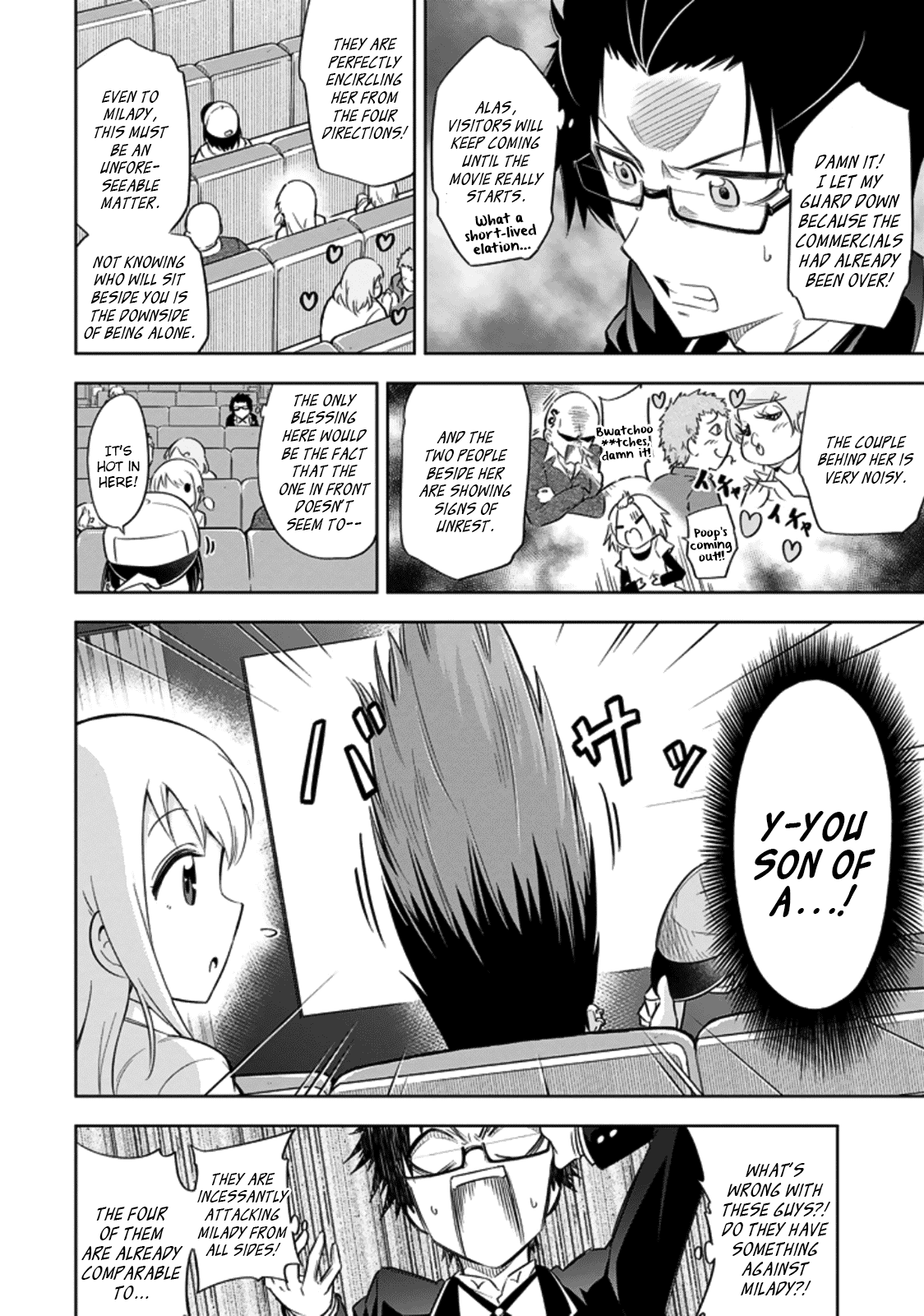 Ayane Oujou-sama wa Sanova B**ch ni Araserareru Chapter 6 page 6 - Chapter 6: At the Mov*es