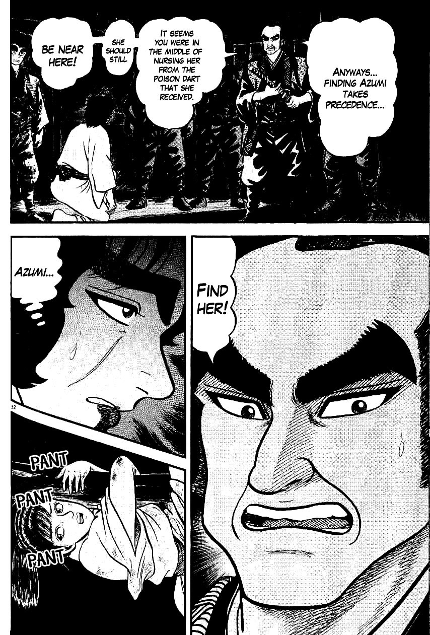 Azumi Chapter 100 page 32 - Chapter 100: Sakon's Tenacity