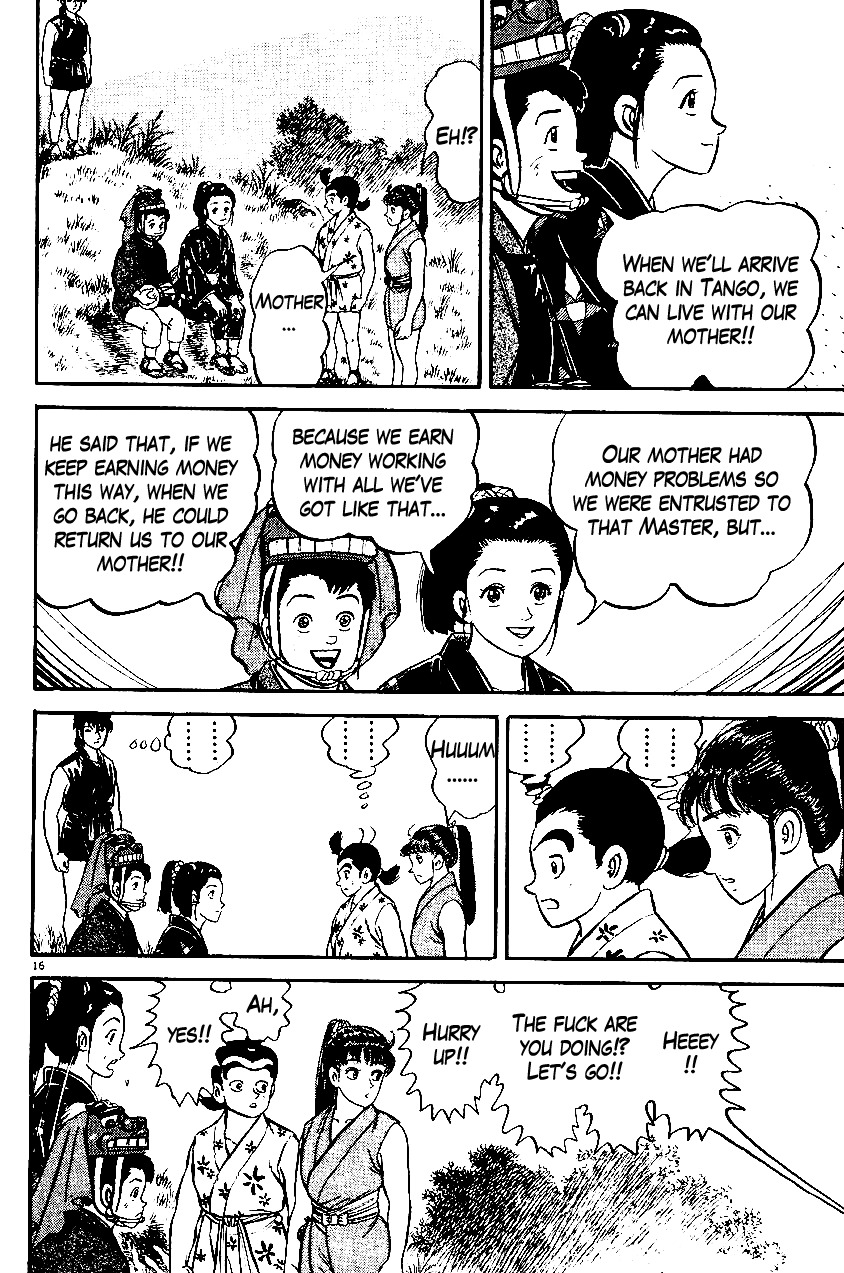 Azumi Chapter 21 page 16 - Chapter 21: The Three Sajiki Brothers