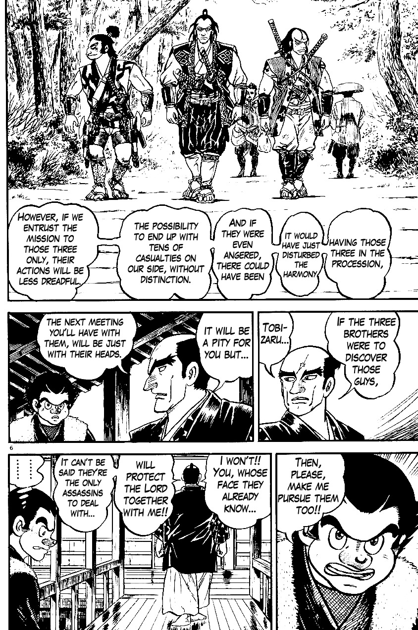 Azumi Chapter 21 page 6 - Chapter 21: The Three Sajiki Brothers